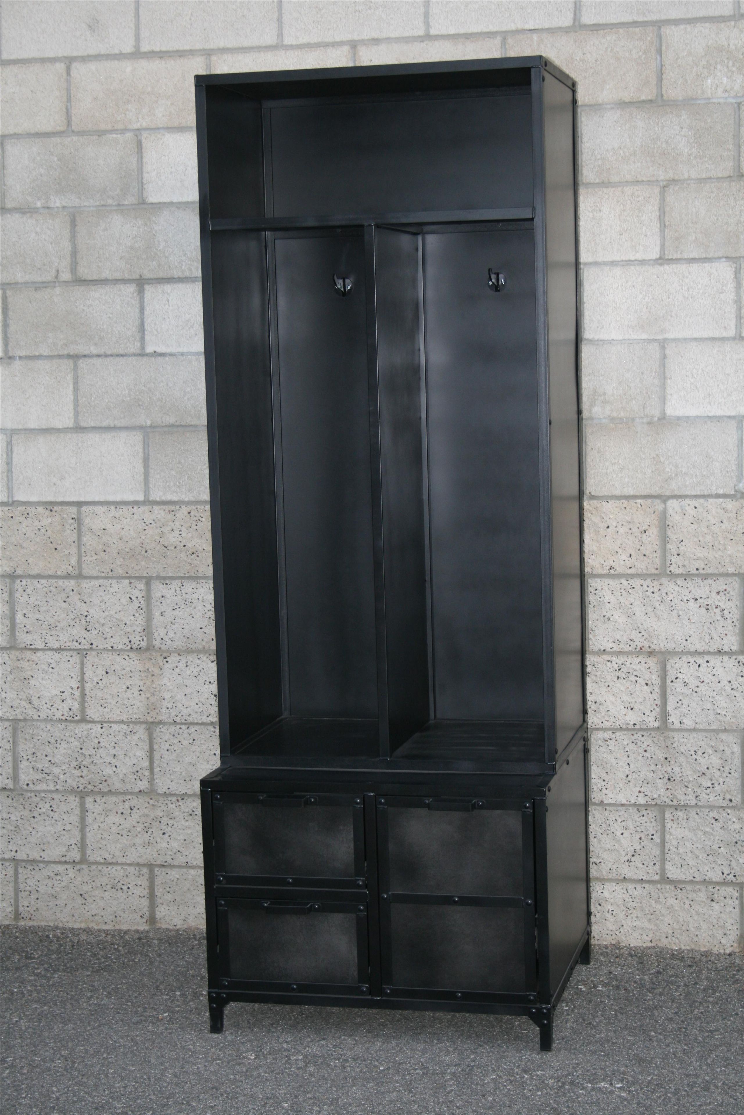 Mudroom Locker, Vintage/Modern Industrial Style, Reclaimed Wood Available.
