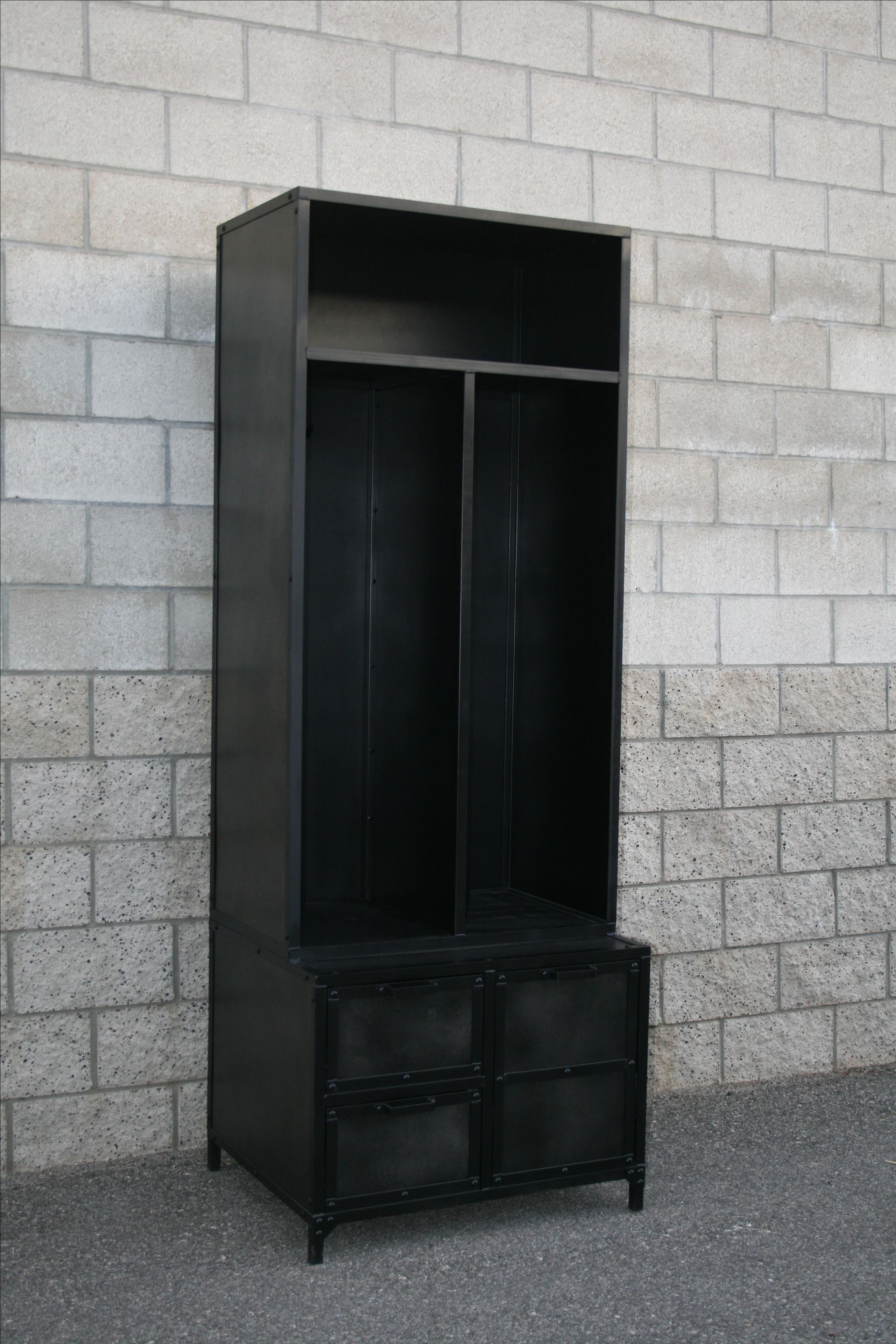 Mudroom Locker, Vintage/Modern Industrial Style, Reclaimed Wood Available. 2 