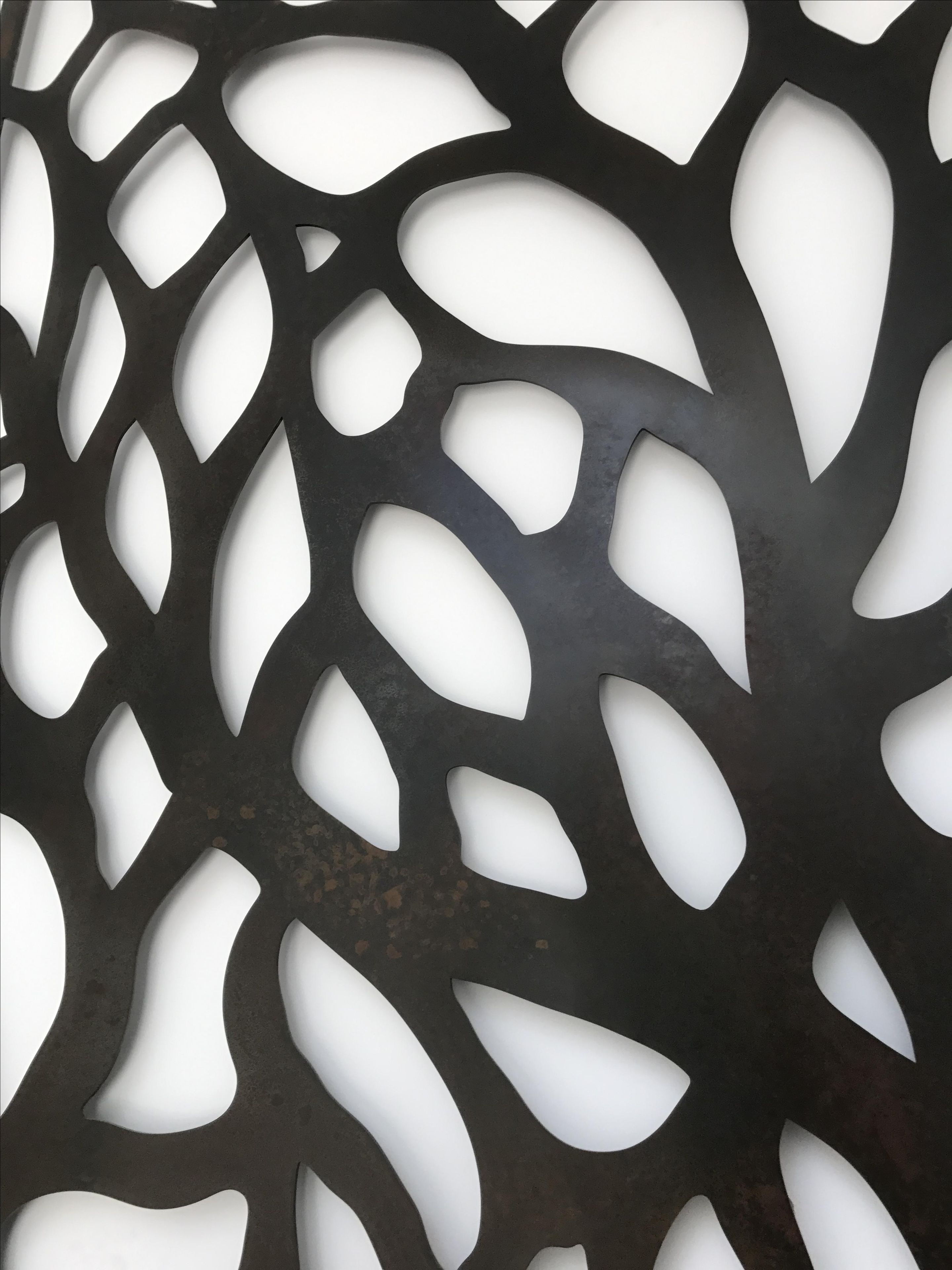 Abstract Tree Metal Wall Sculpture Panels 4 