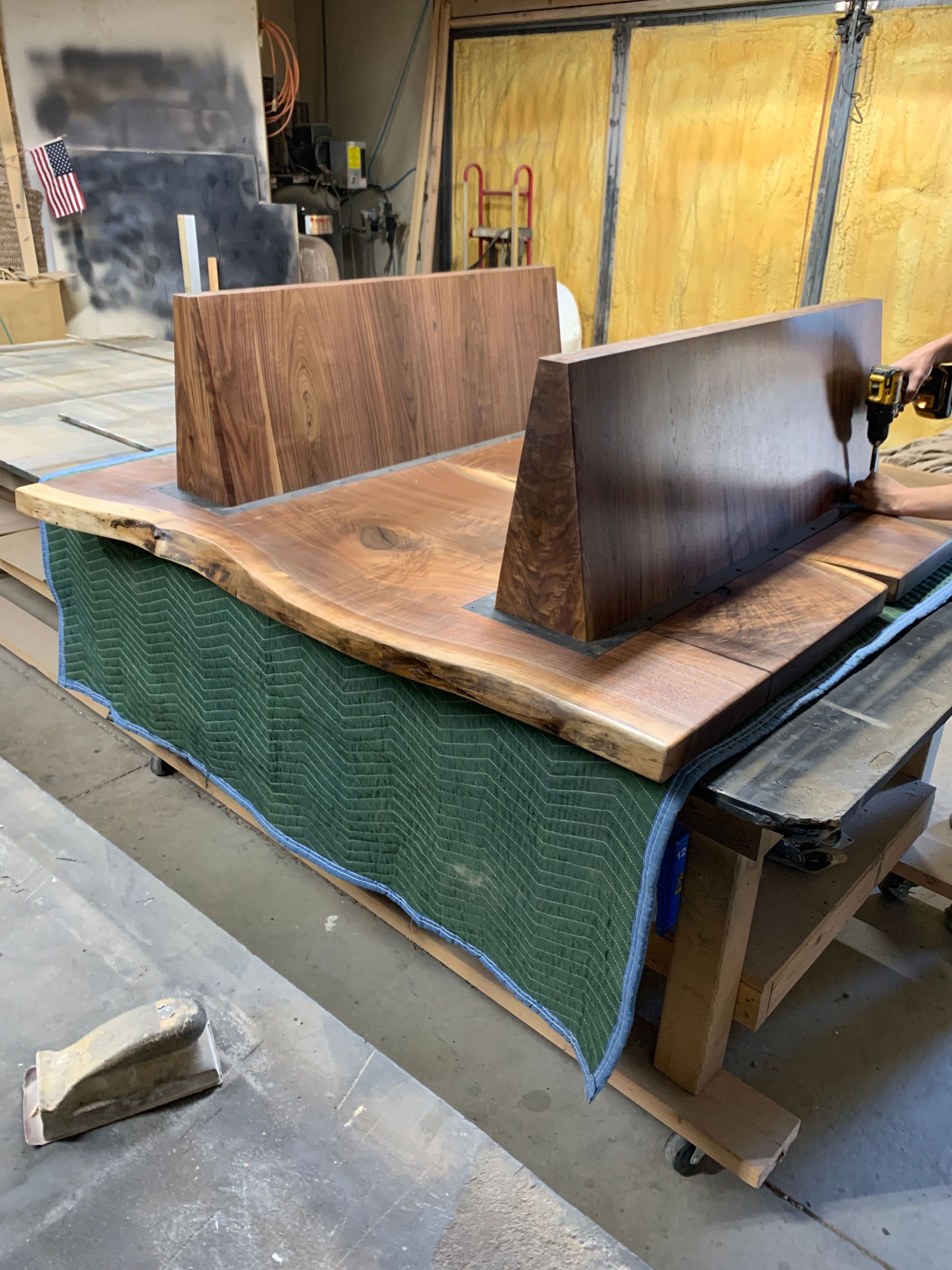 Live Edge Book matched Walnut 3 
