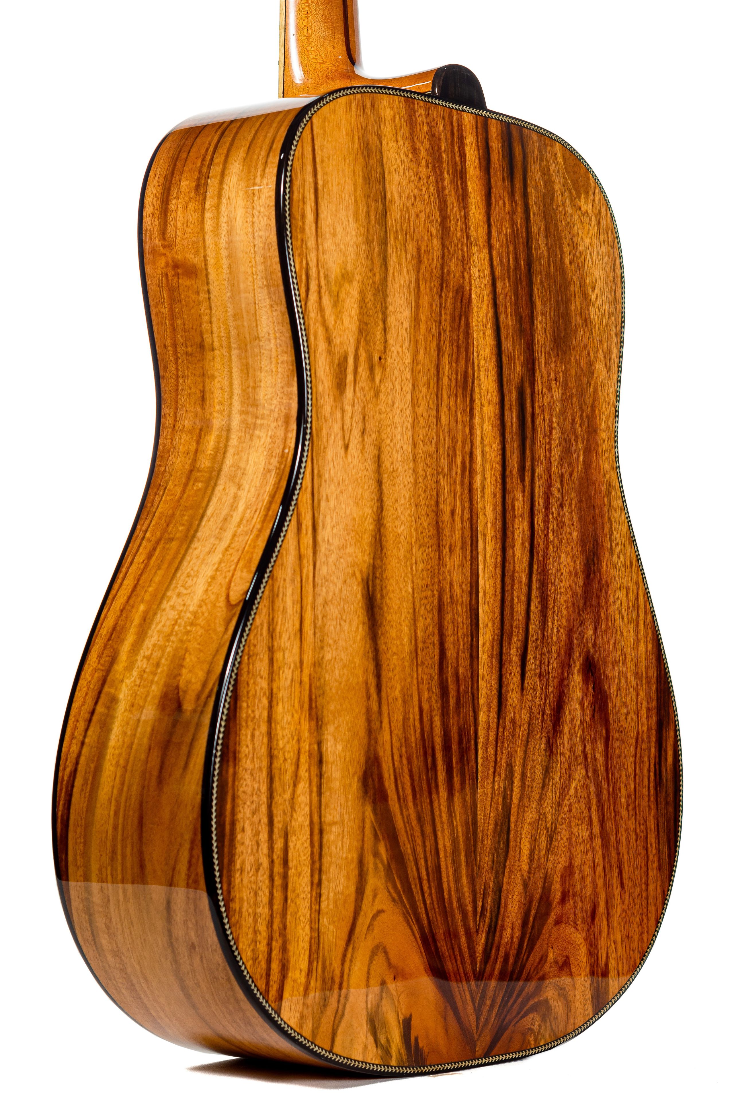 Custom Acoustic Dreadnought Tigerwood Rosewood & Canadian Cedar Top