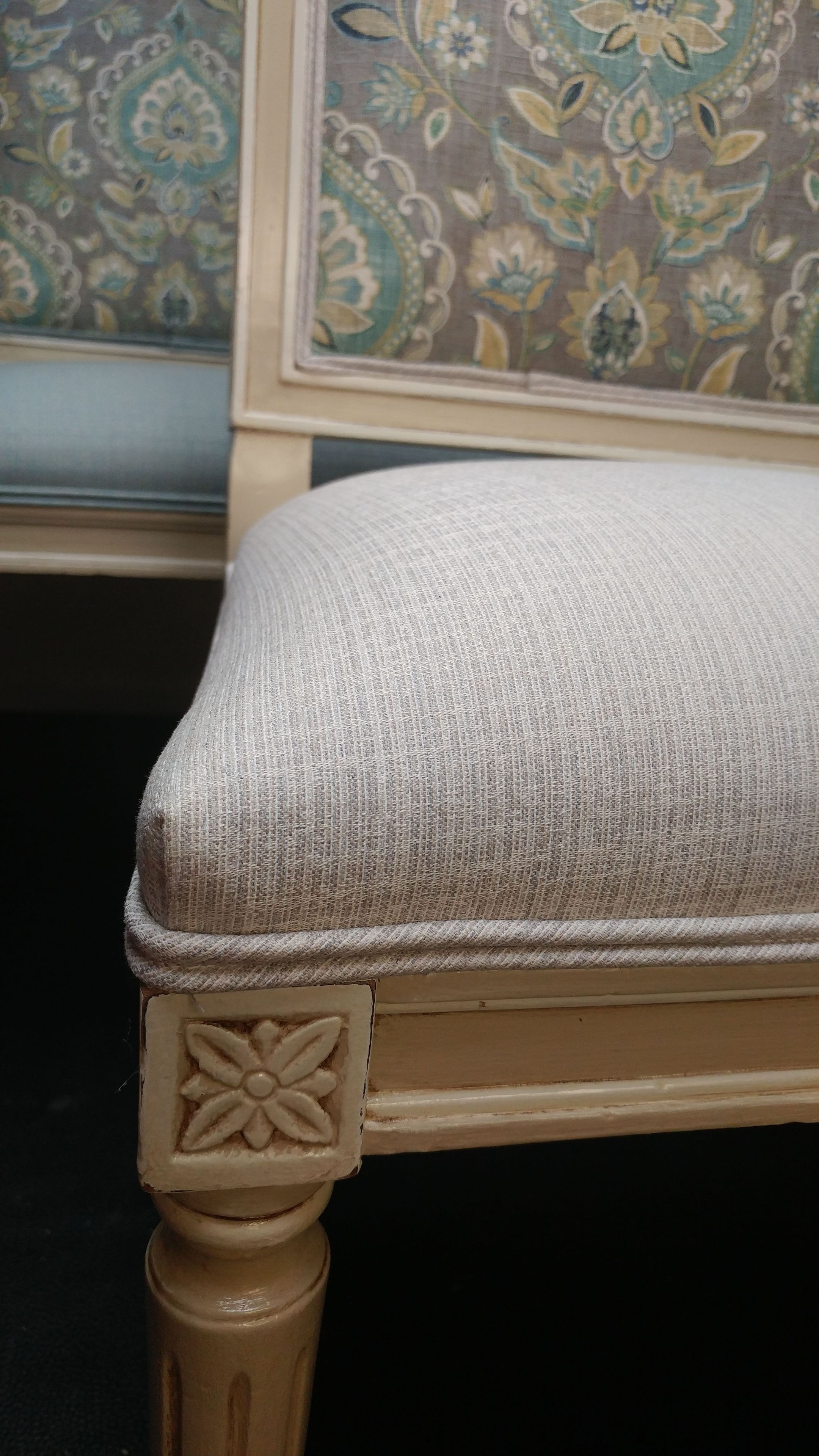Sample - Dining Chairs Painted And Reupholstered 3
