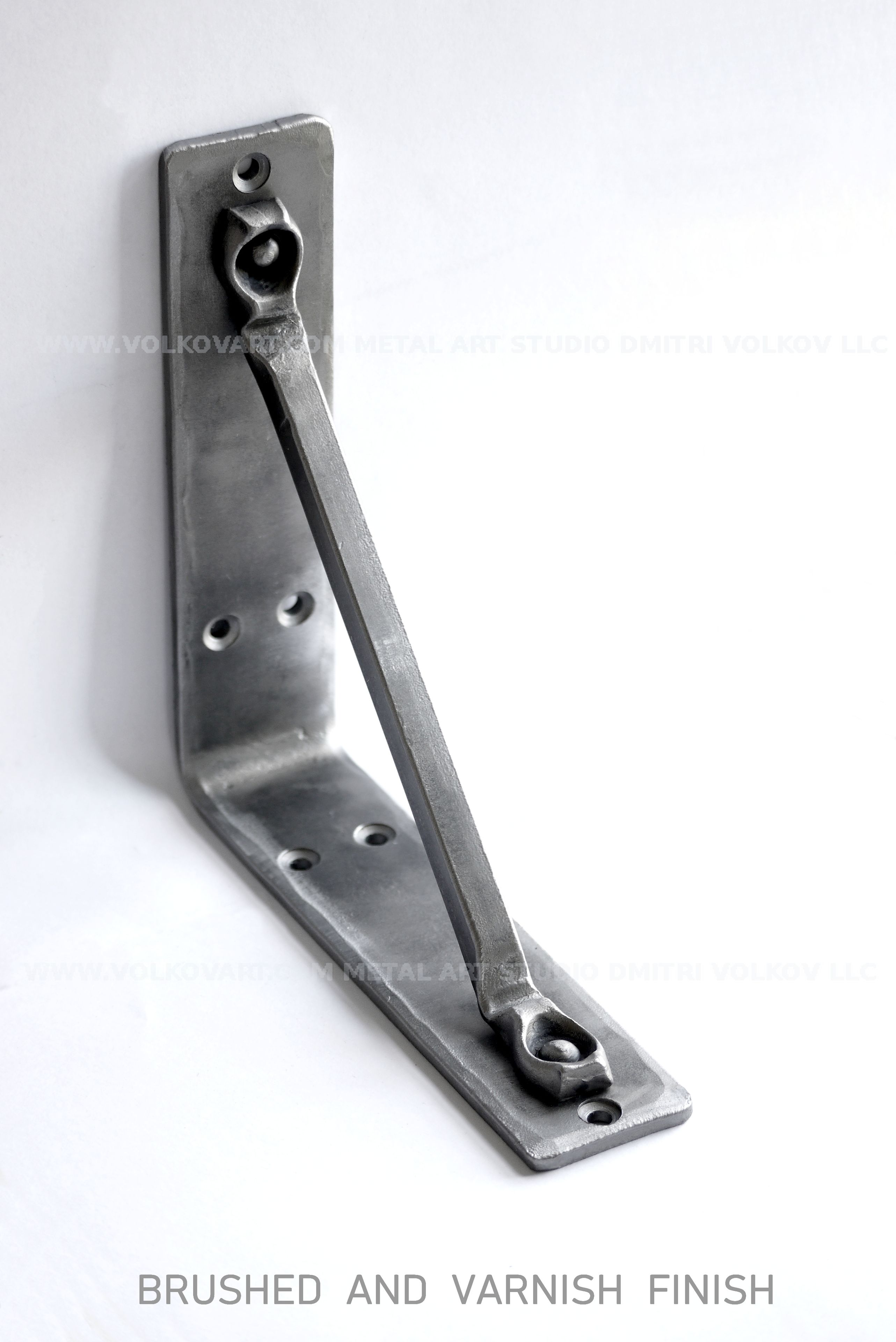 Metal Shelf Bracket Handcrafted Forged. Kitchen Shelving. Wall Corbel. 3 