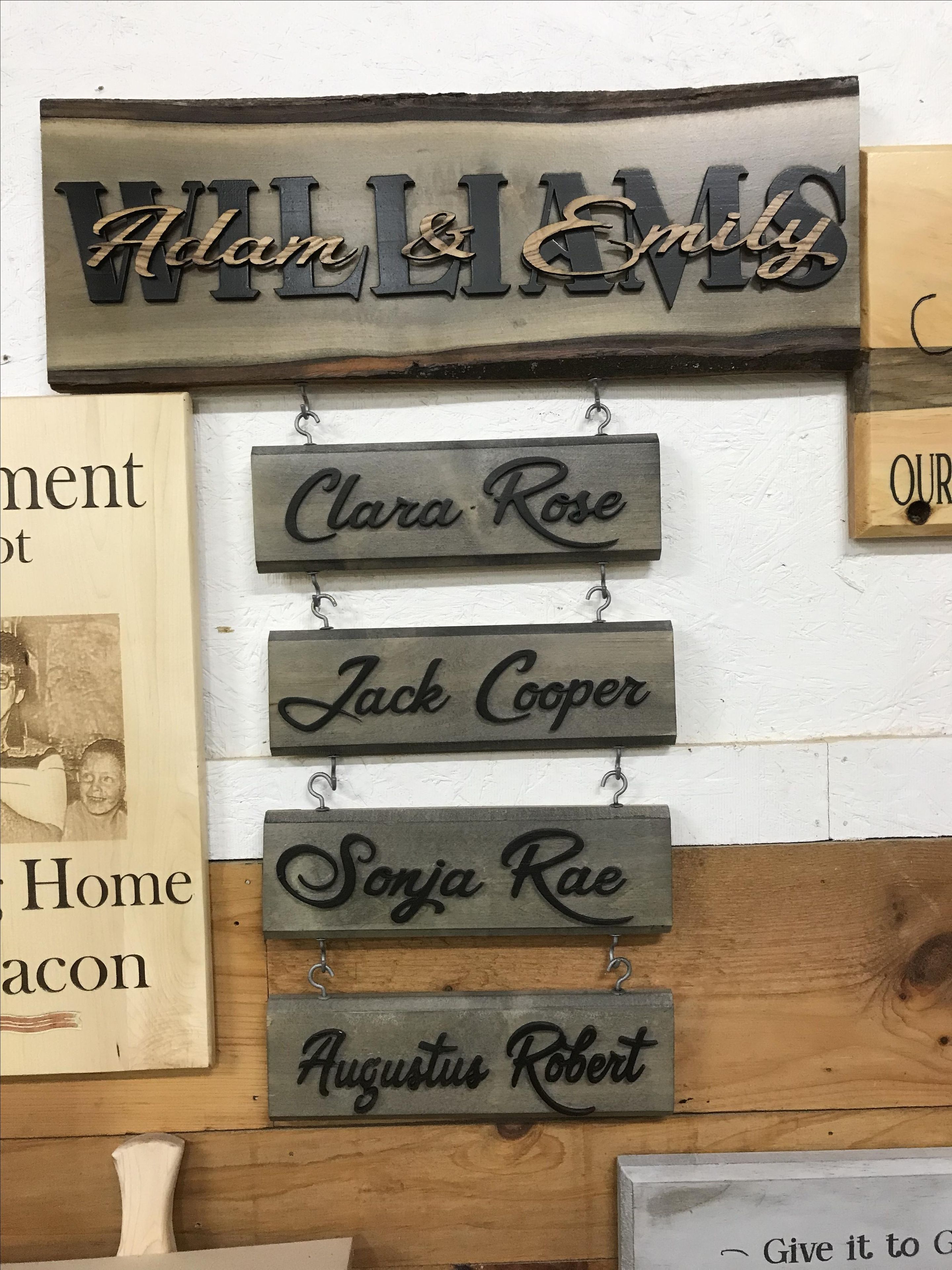 Last Name Established Sign Family Name Signs Wedding Gift Wood 5