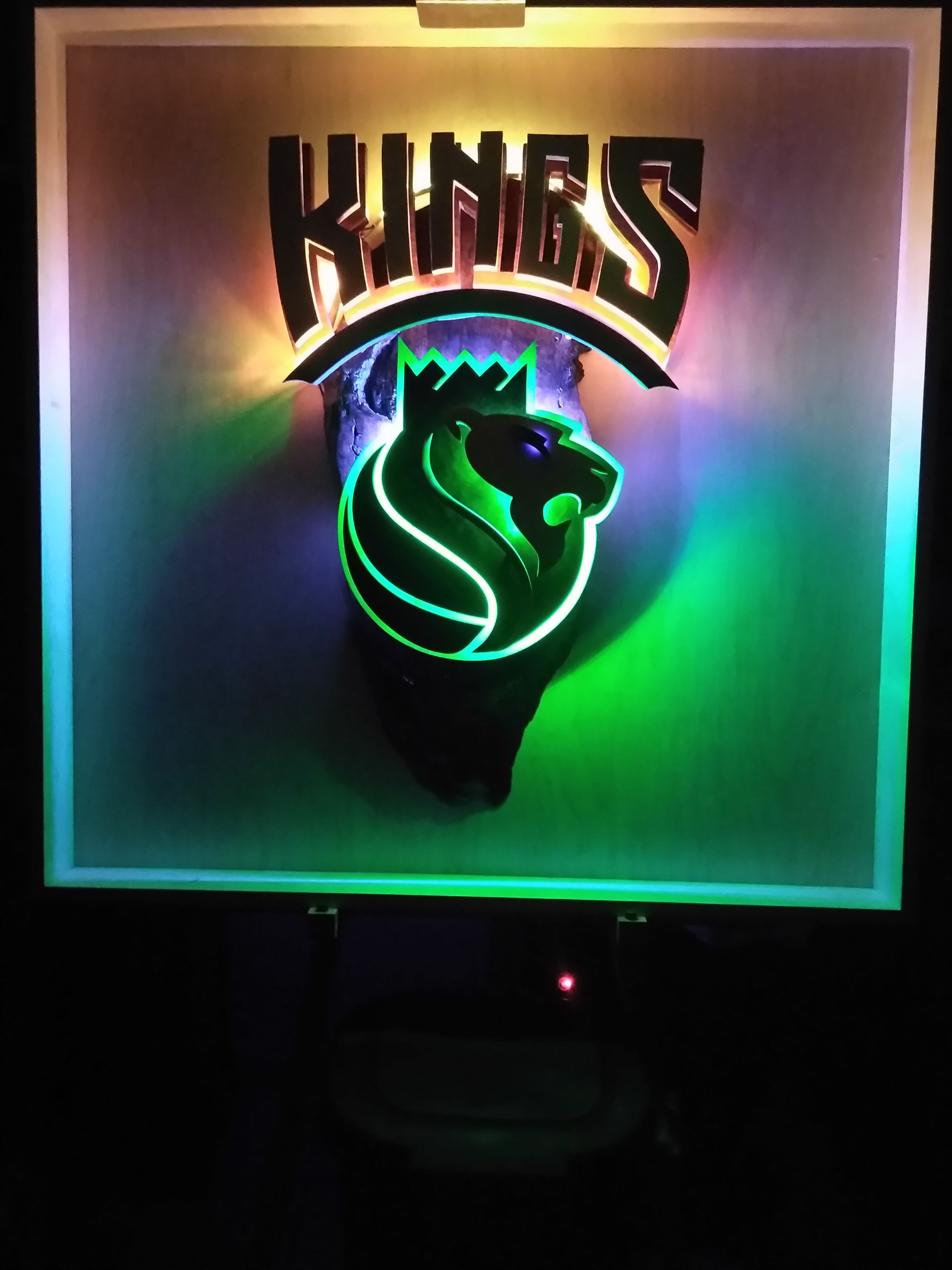 Wood Sacramento Kings Logo 3