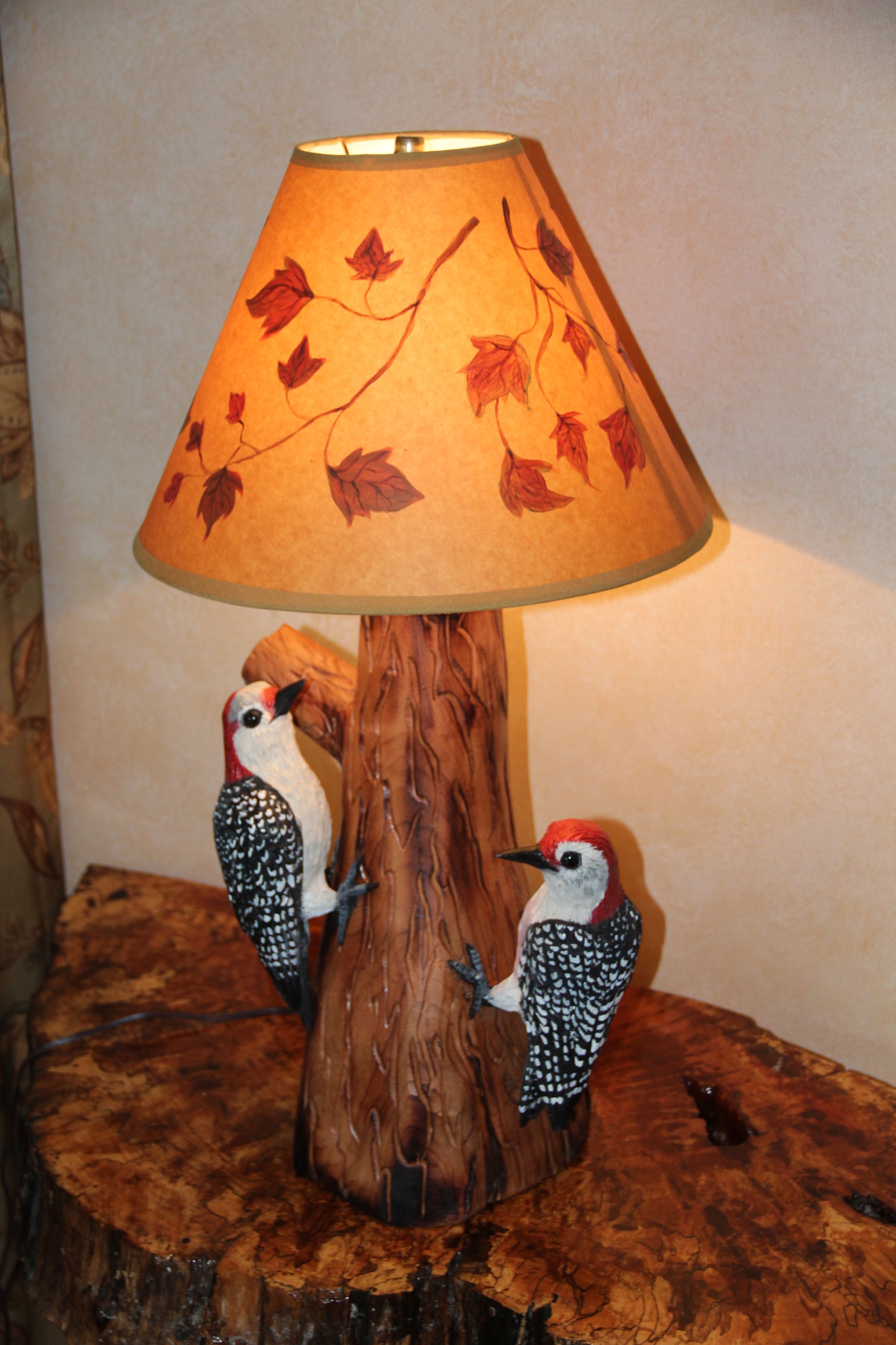 Hand Carved And Sculpted Lamps.