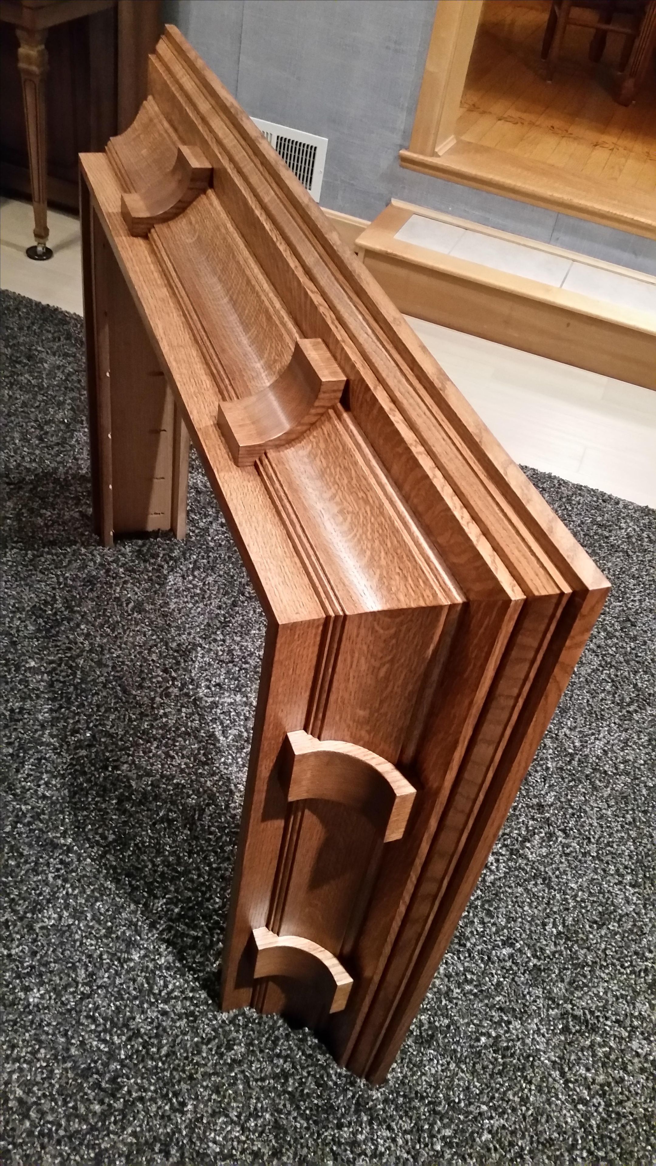 Quarter-Sawn, White Oak, Mantel 1 