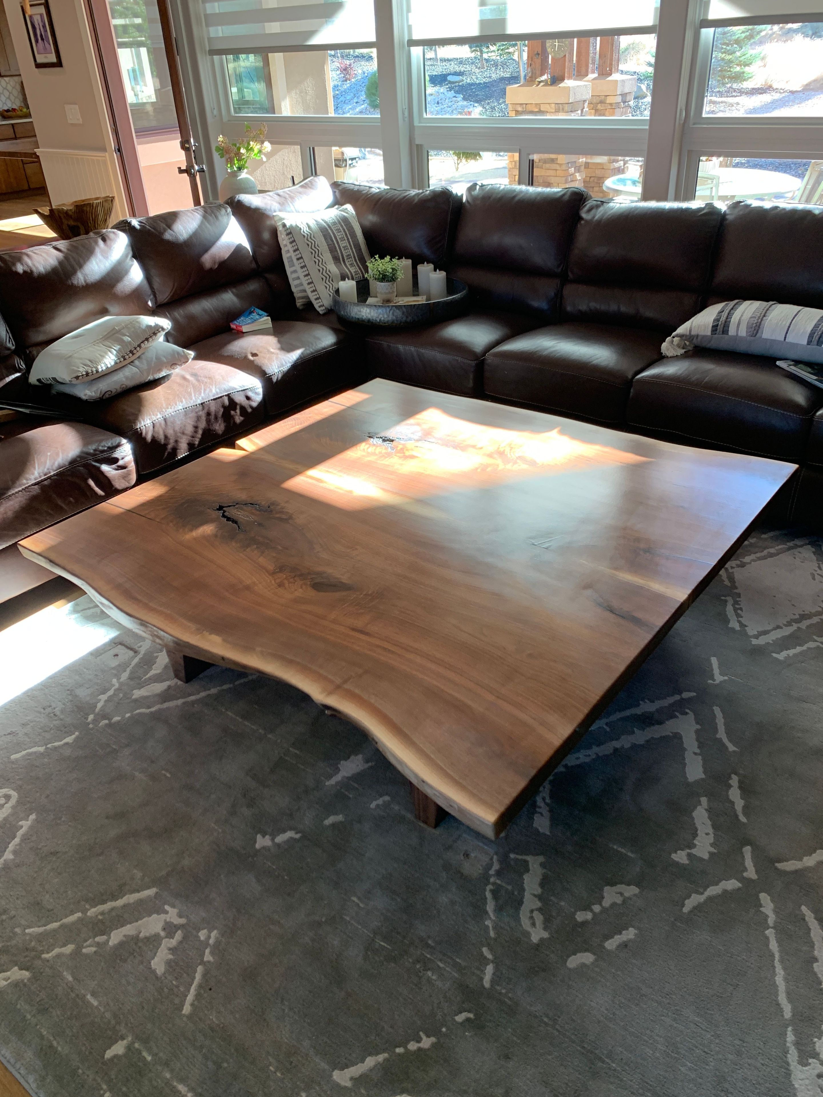 Live Edge Book matched Walnut 1 