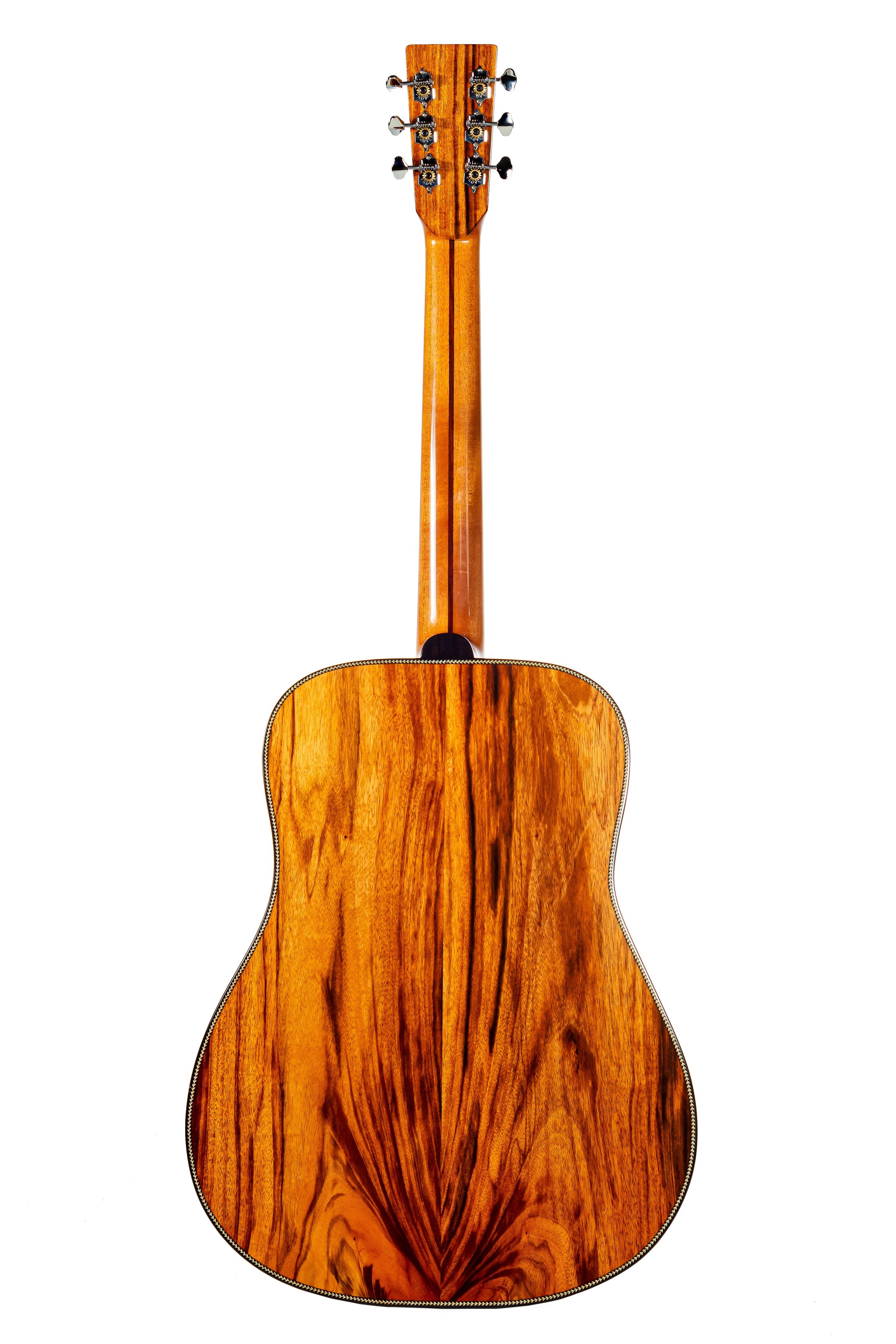 Custom Acoustic Dreadnought Tigerwood Rosewood & Canadian Cedar Top 4