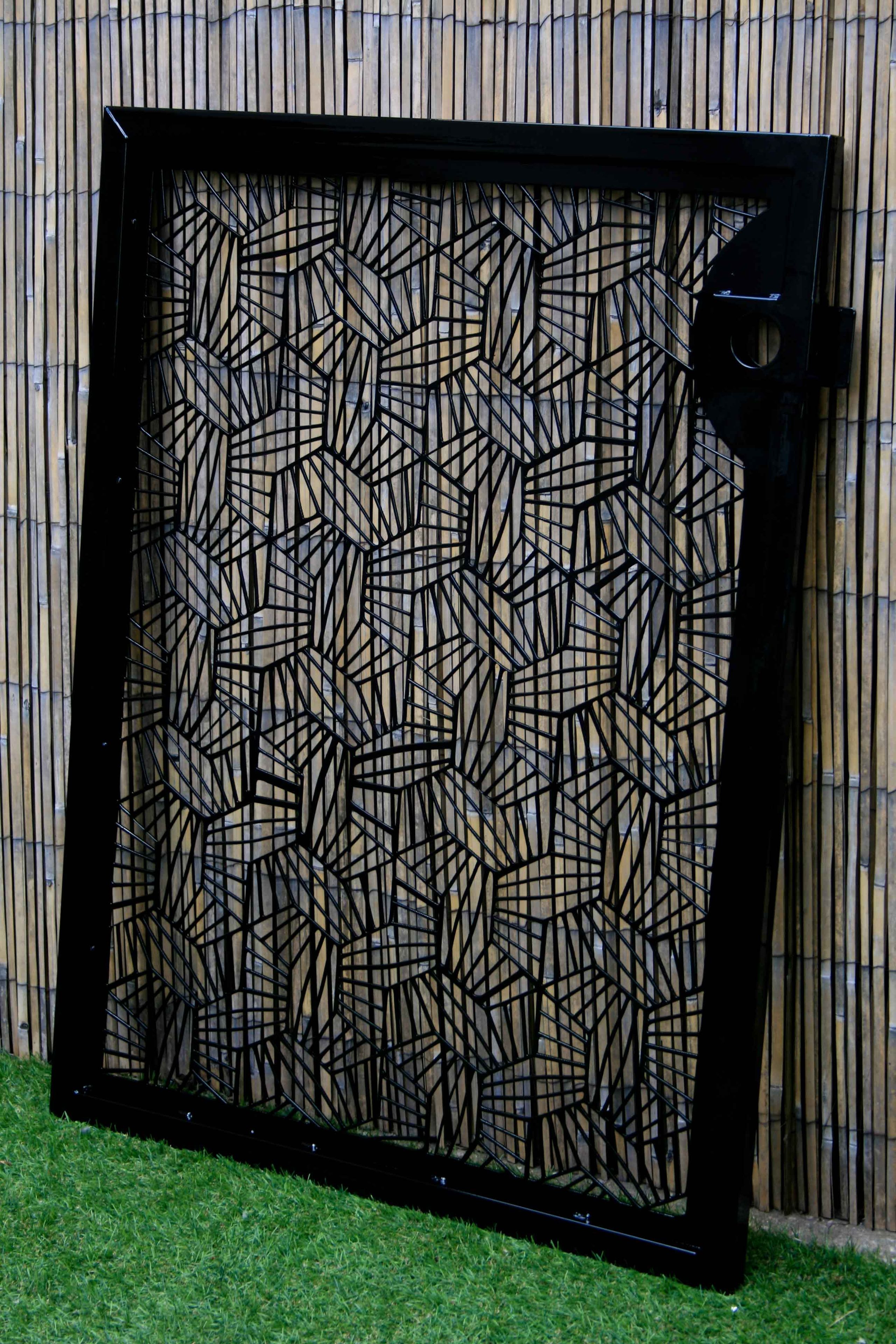 Ornate Steel Gate - Decorative Steel Panel - M.C. Escher - Handmade - Custom Gate - Garden Gate