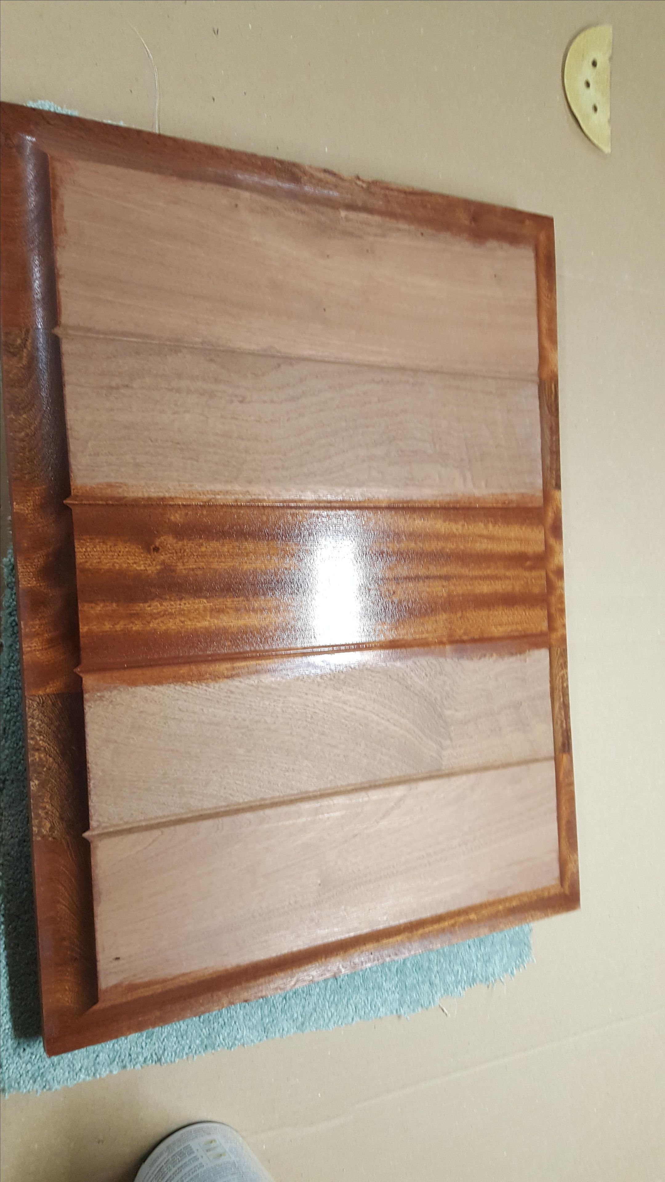 Sapele Exterior Door With Triple Glass Sidelight 5
