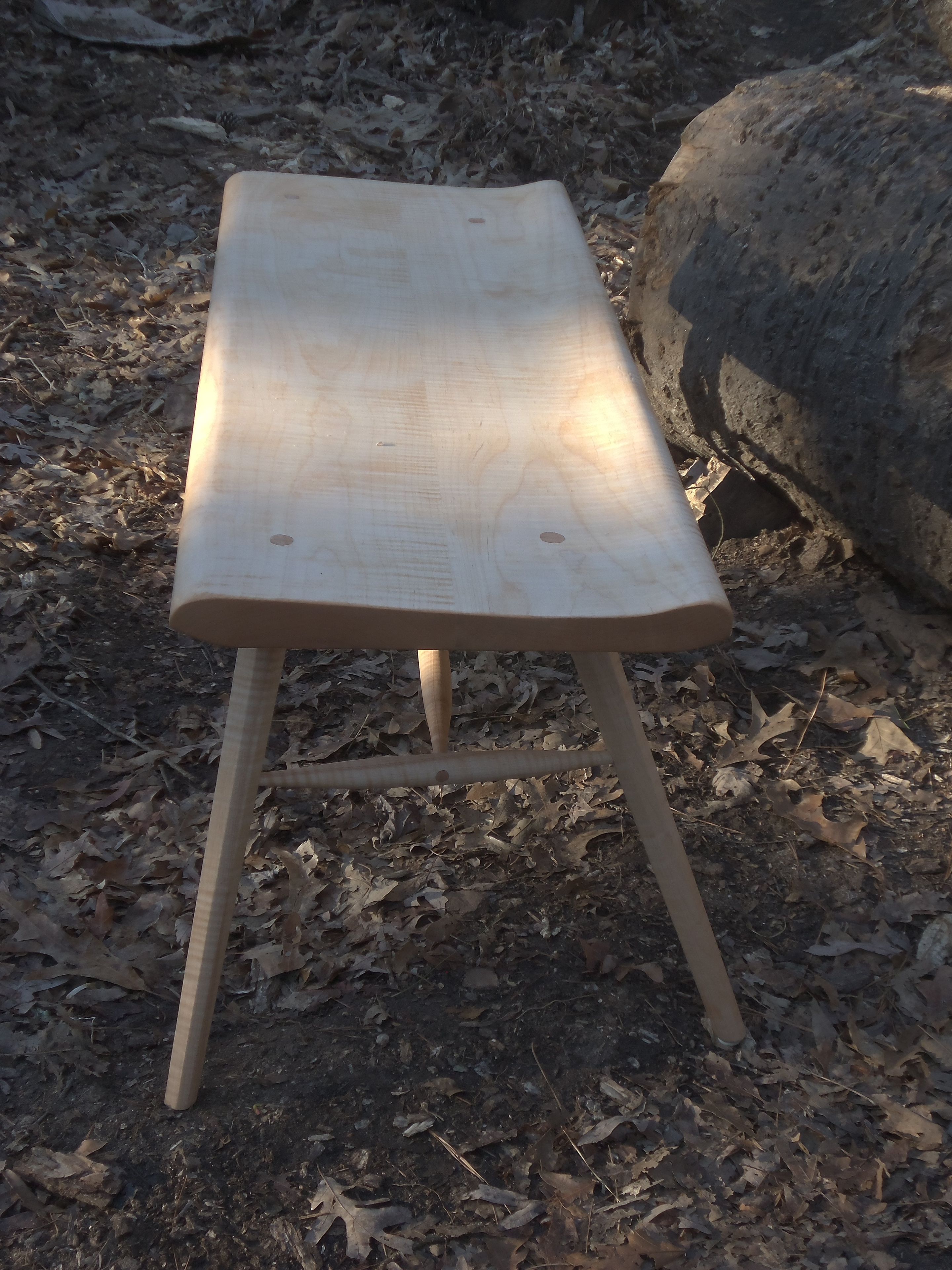 Comfortable Walnut Dining Bench 5 