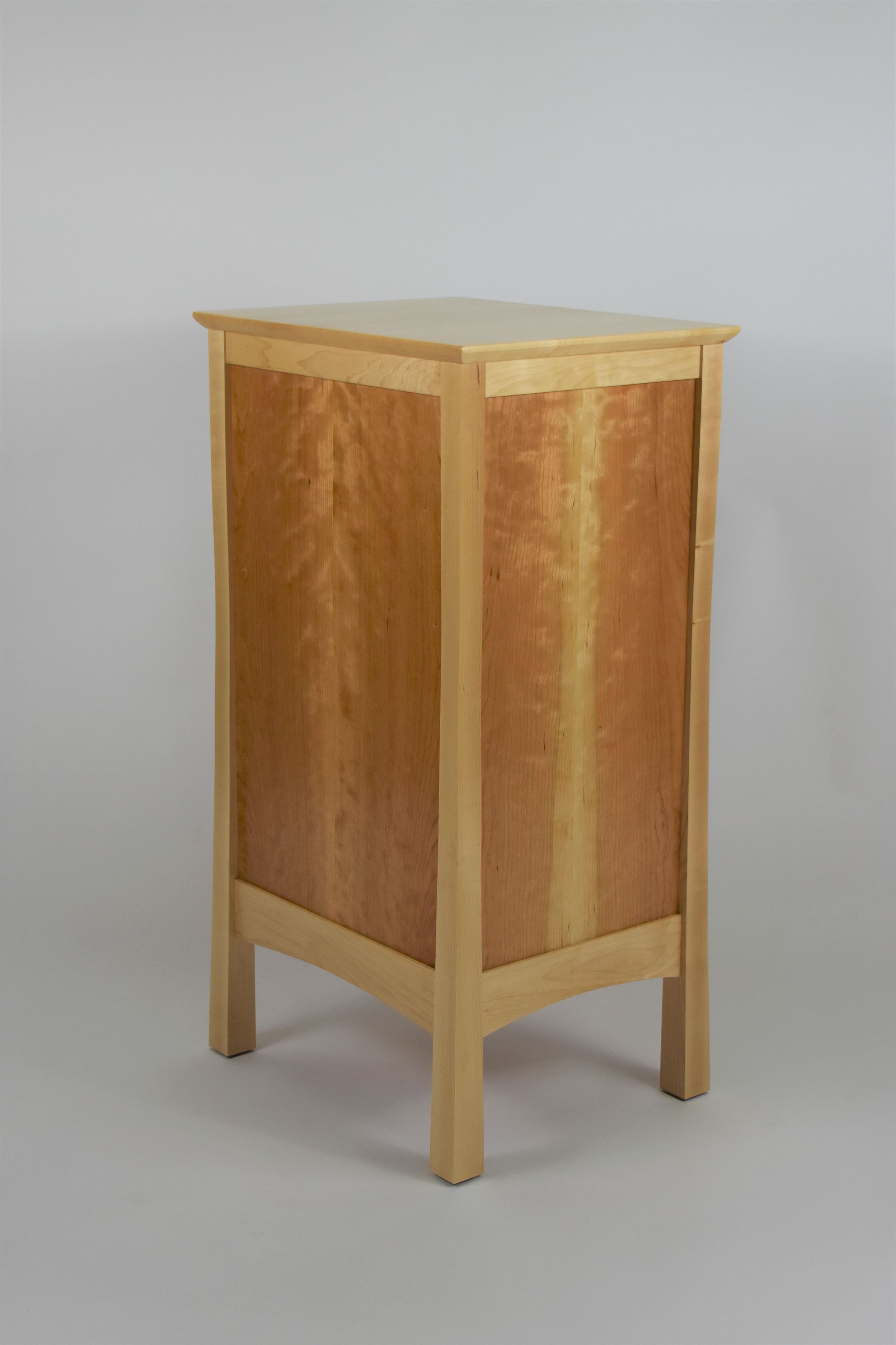 Custom Maple And Cherry Nightstands With Inlay 4 