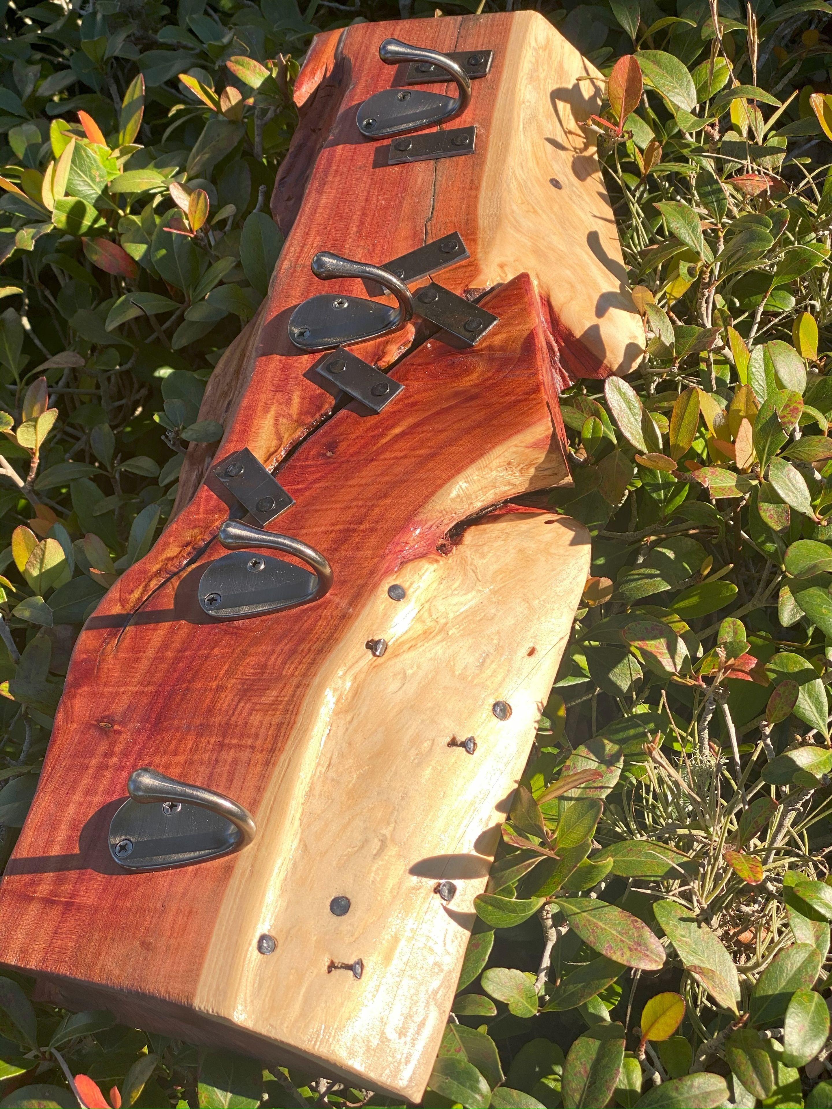 Cedar Woor And Metal Rustic Hangers Coat Rack 5