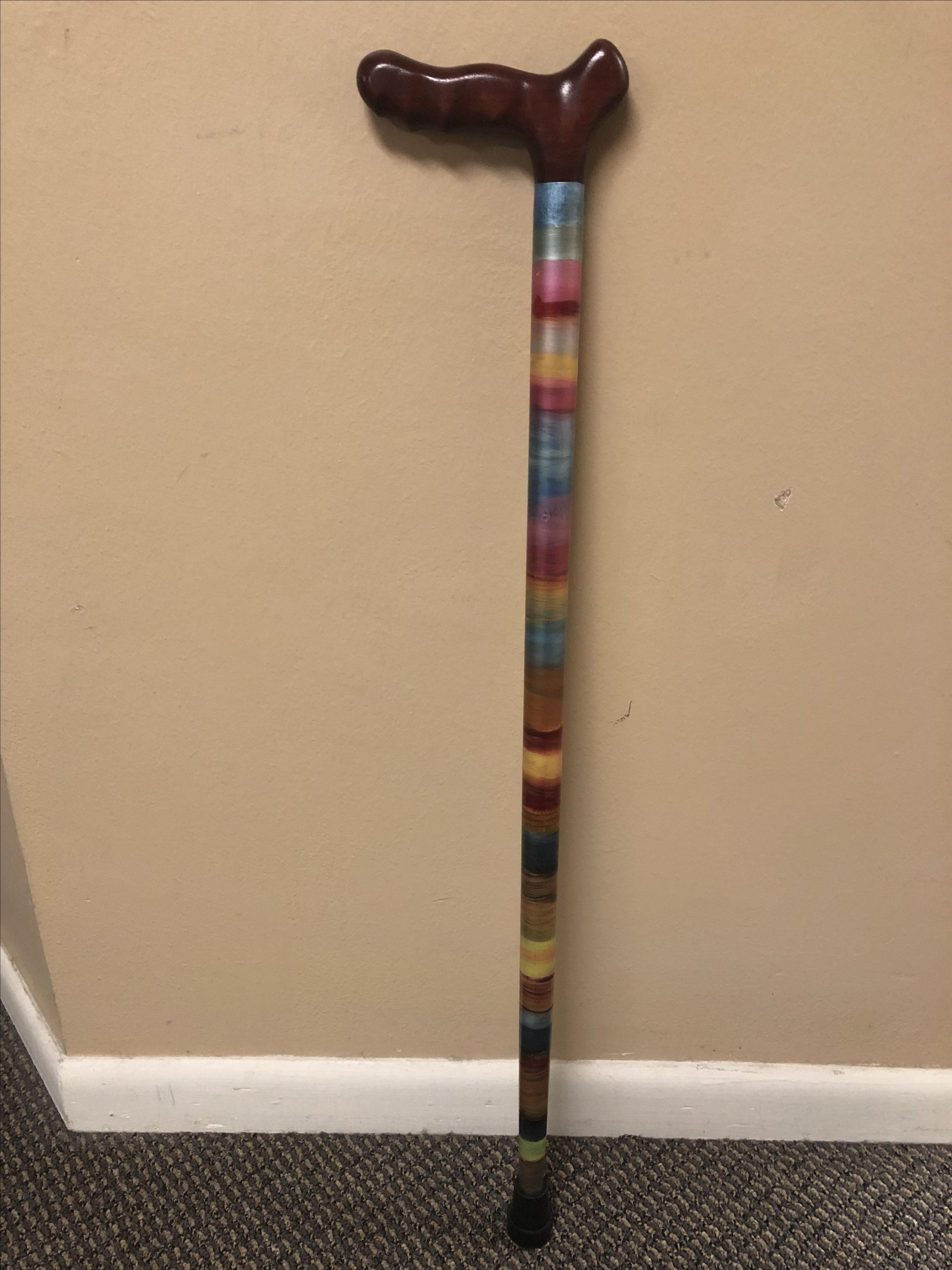 Handcrafted Wooden Cane. 2 