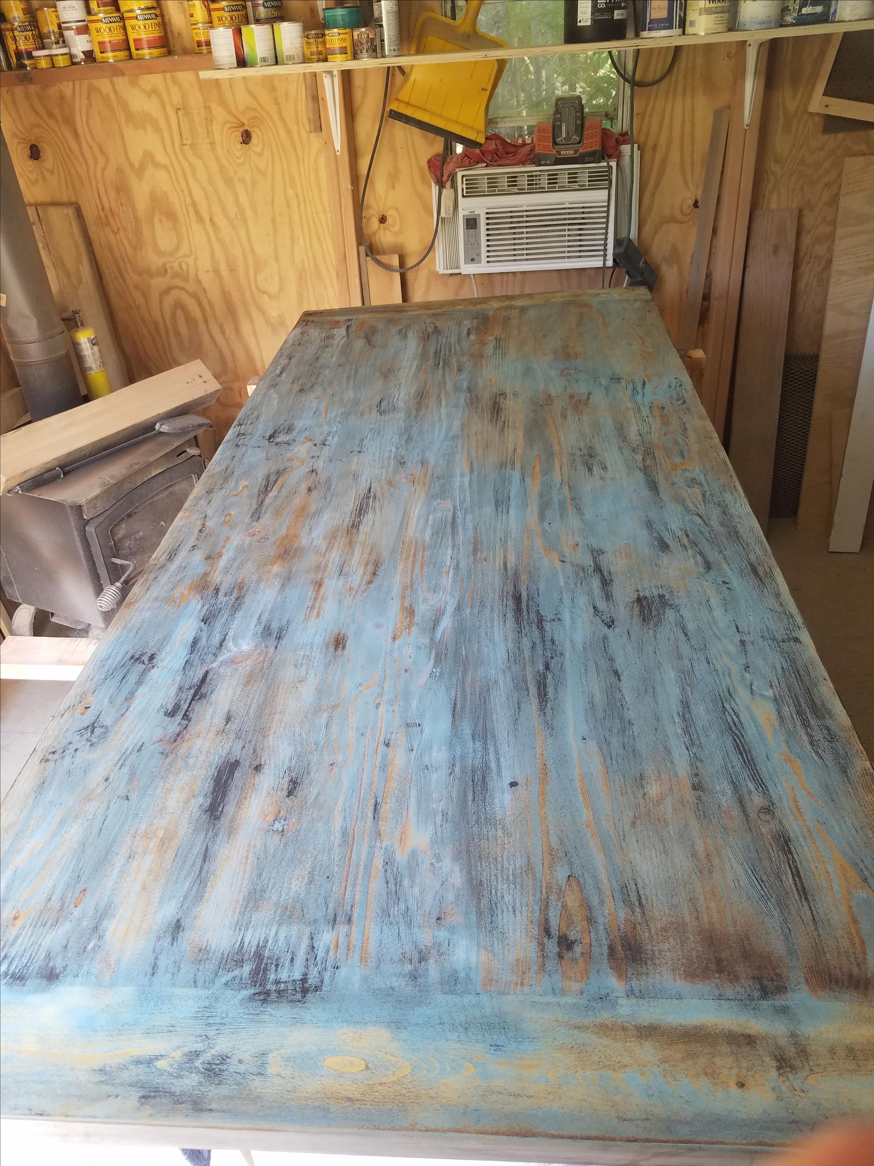 Farmhouse Table, Distressed Finish 3 
