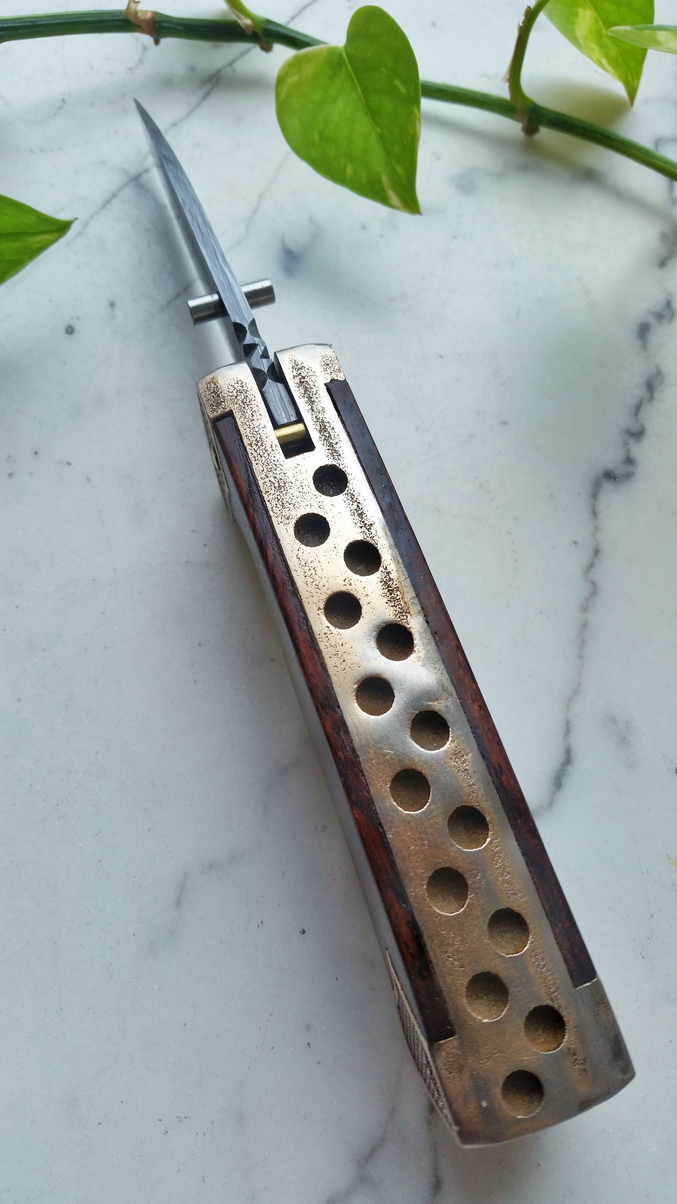 Damascus Folding Knife 4 