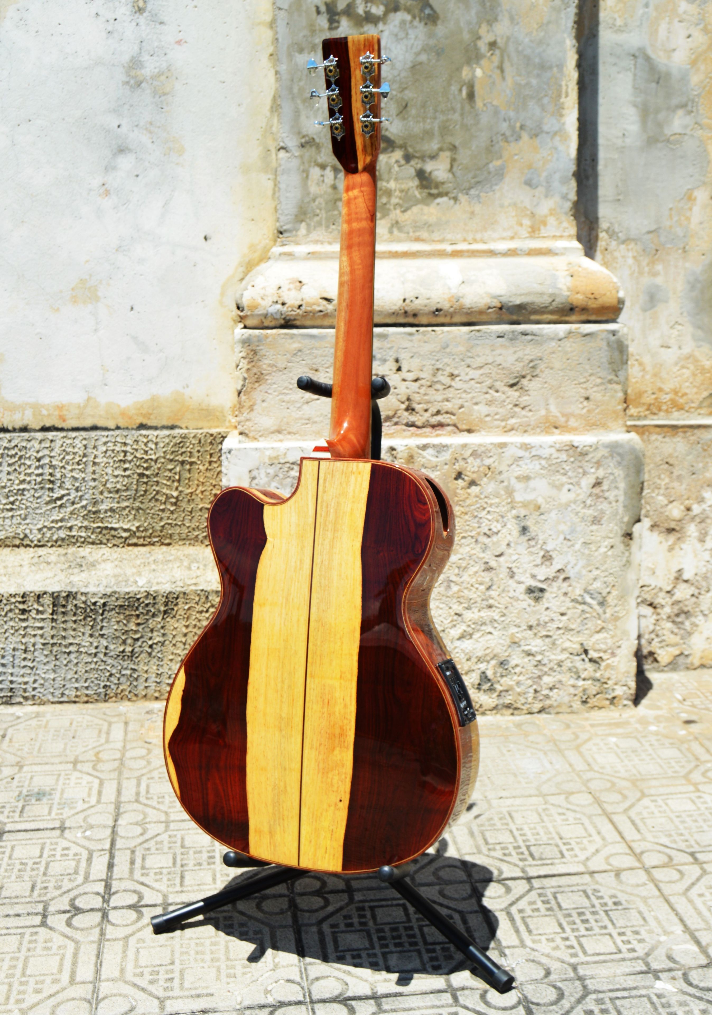 Pinol Guitars And Ukuleles Solid Cocobolo Rosewood Body/Mahogany Top ( Free Shipping)