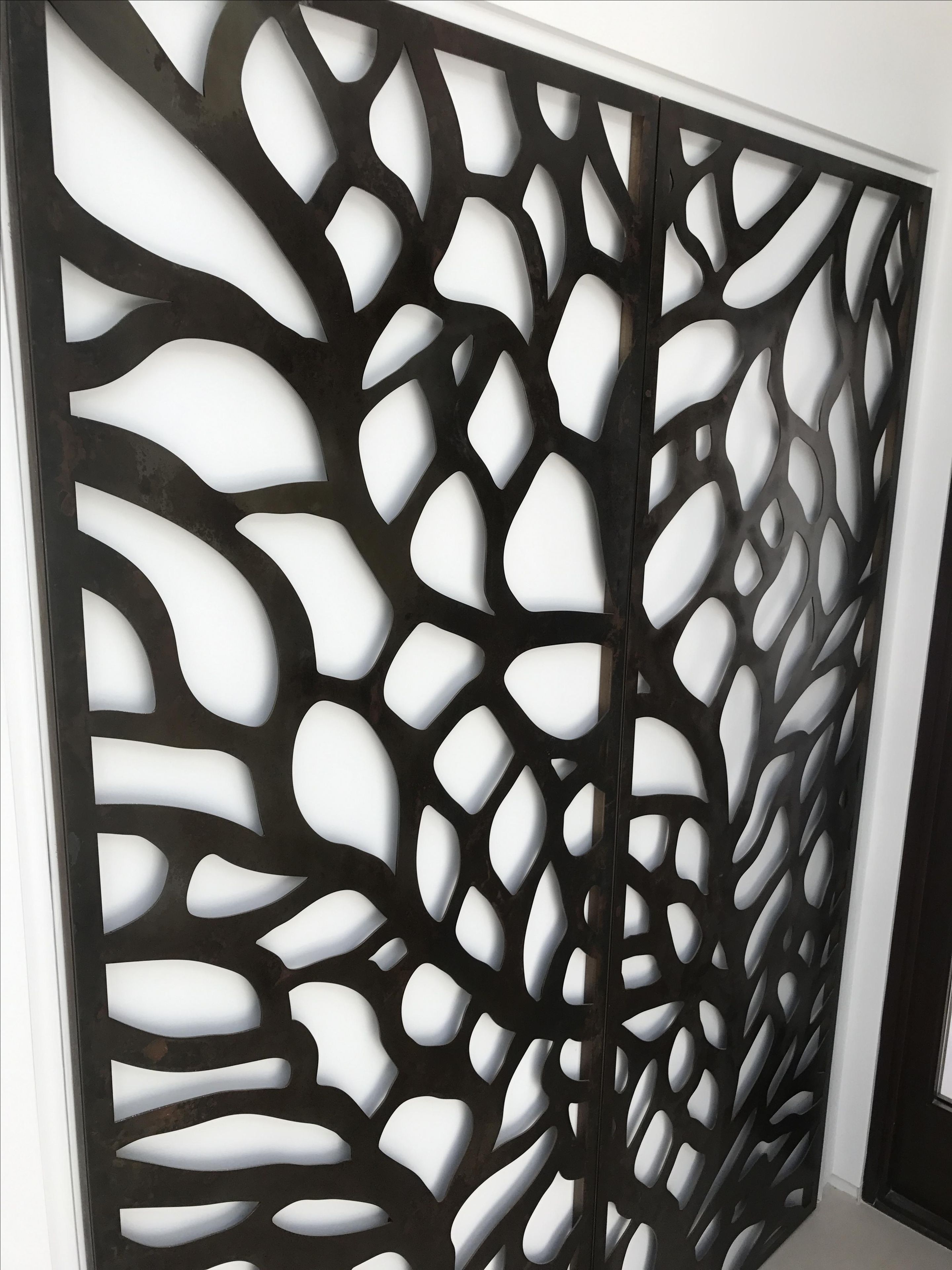 Abstract Tree Metal Wall Sculpture Panels 6 
