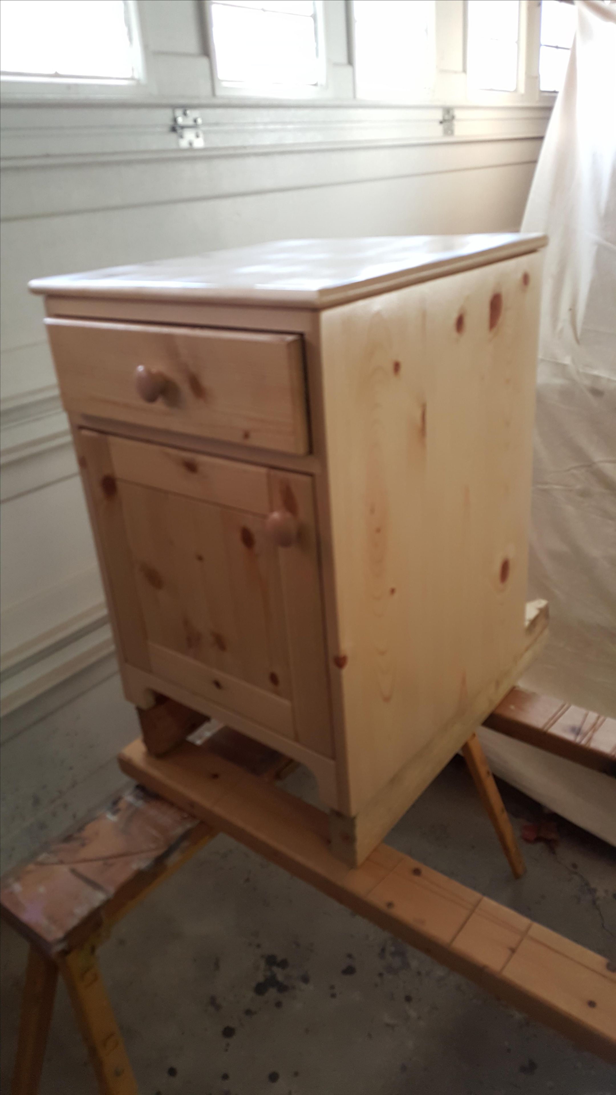 Knotty Pine Night Stand 2