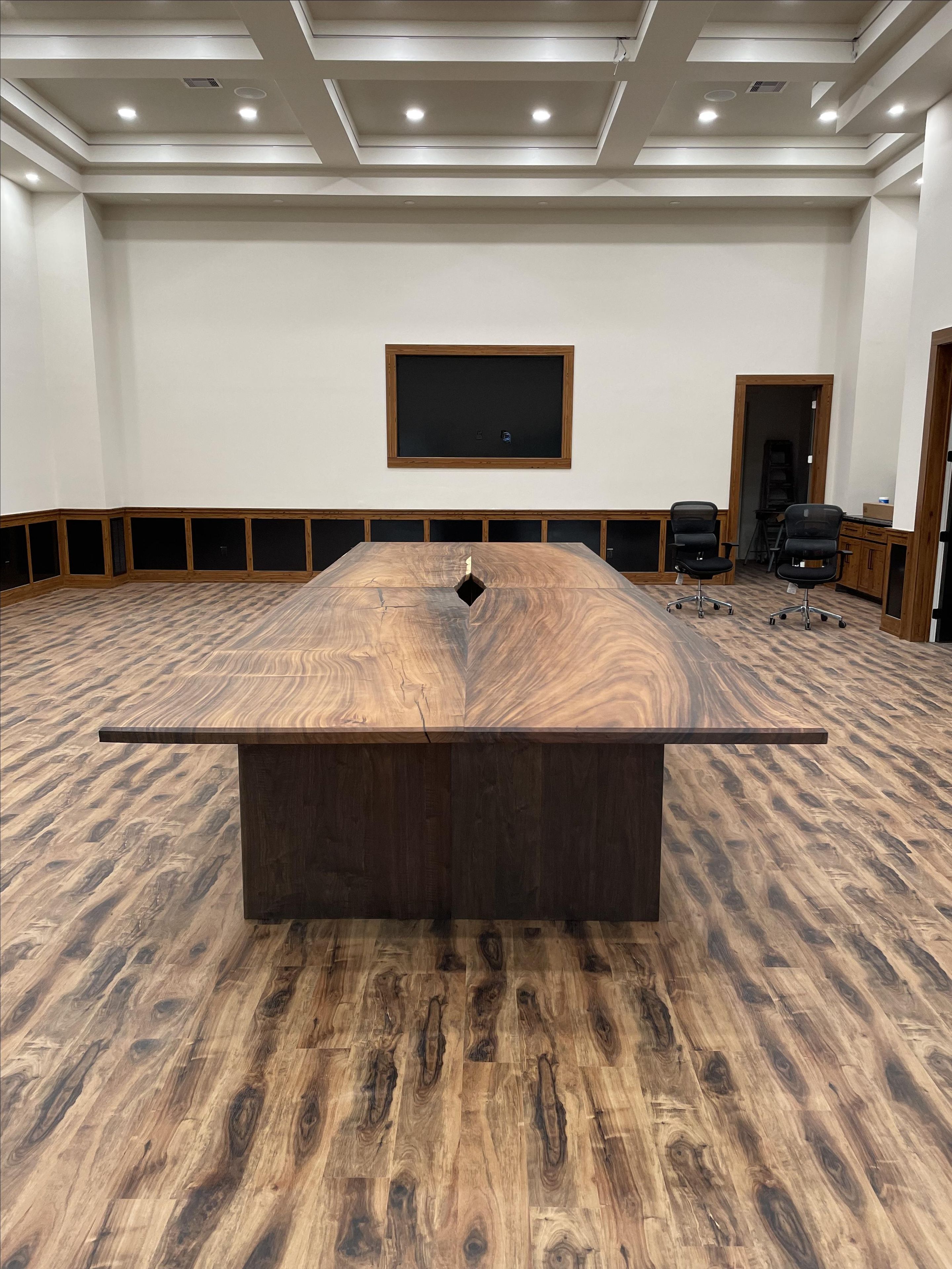 Custom 20ft Monkey Pod Conference Table