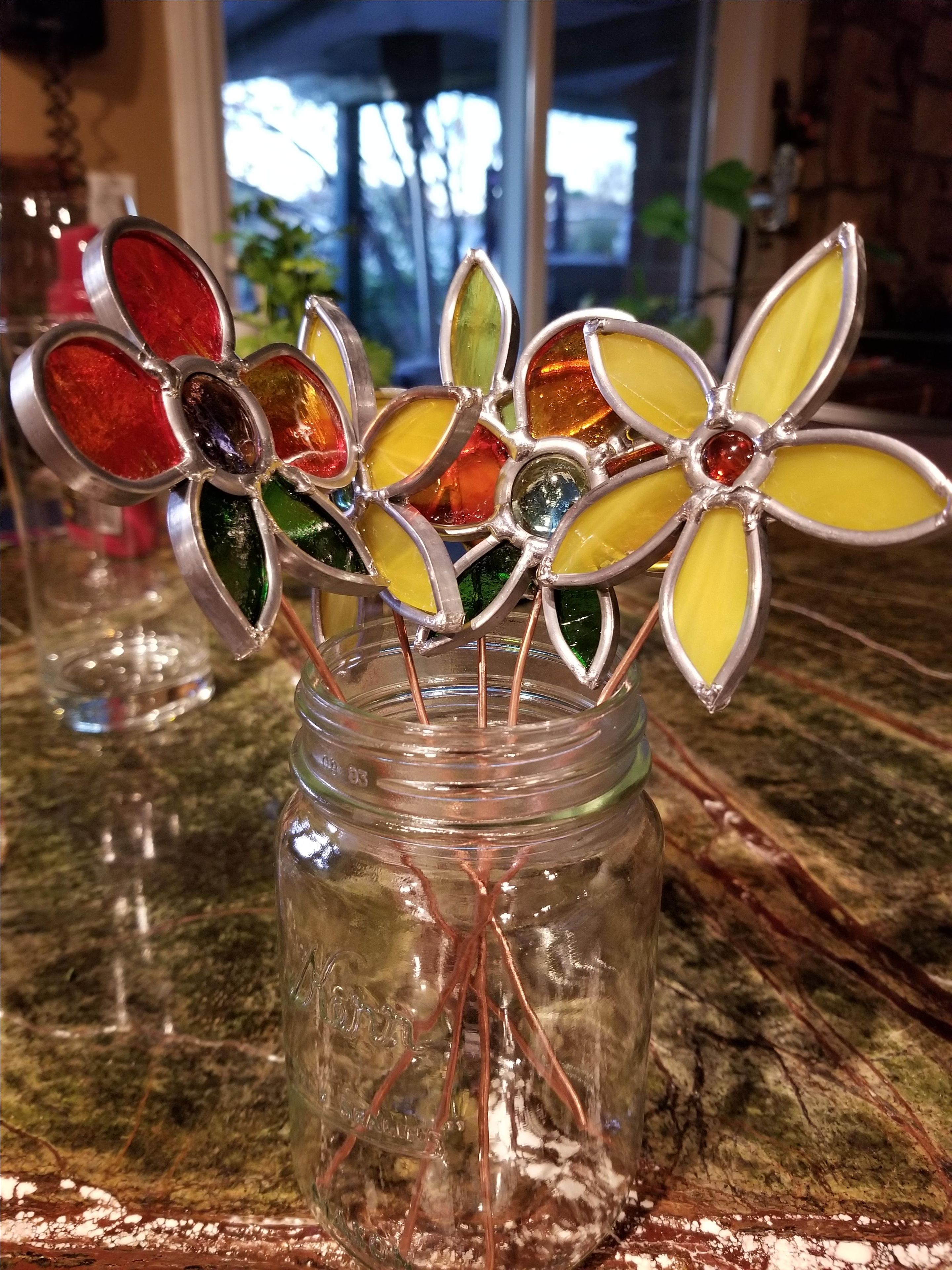 Stained Glass Flower 1
