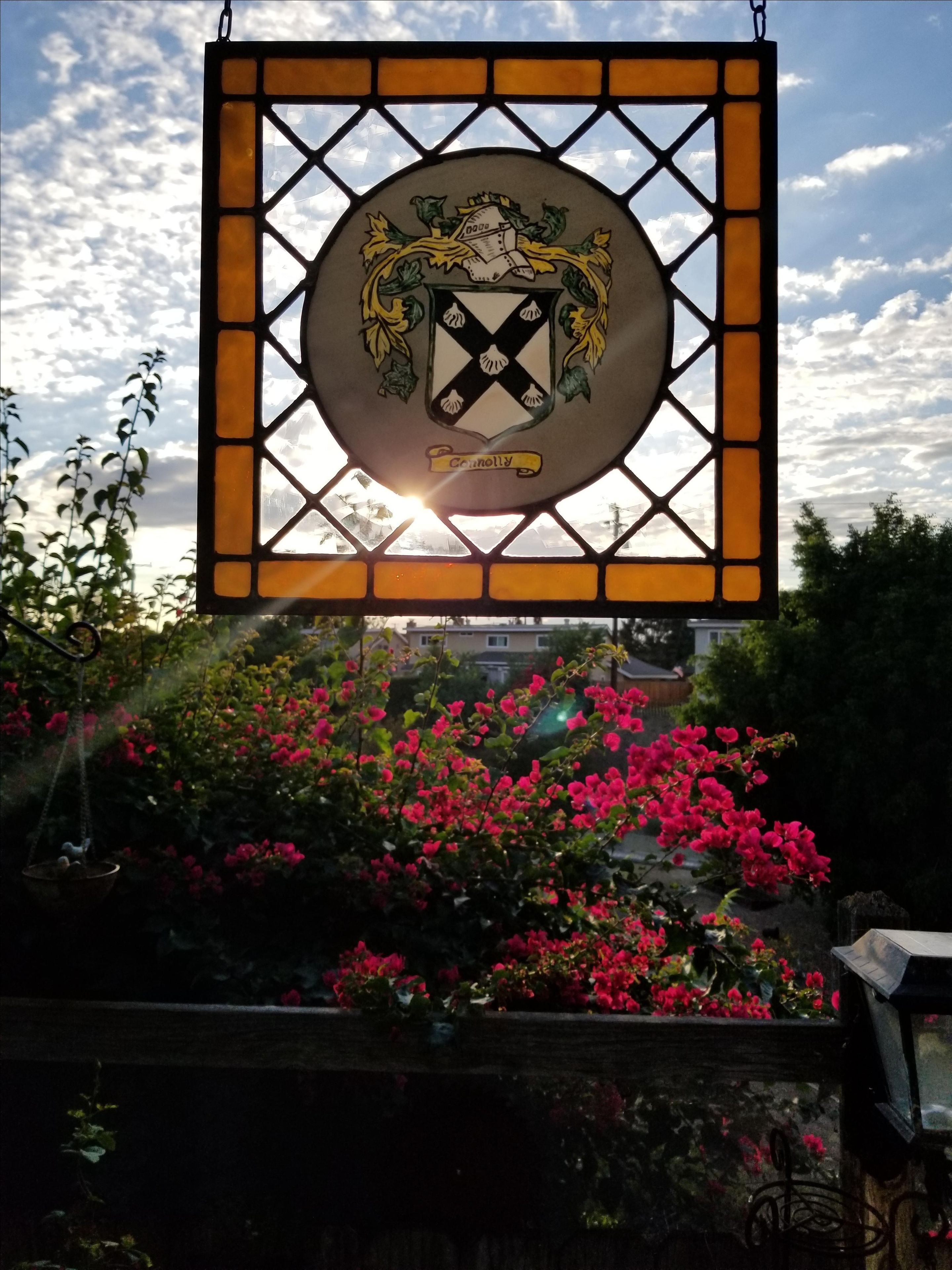 Stained Glass Crest Window 1