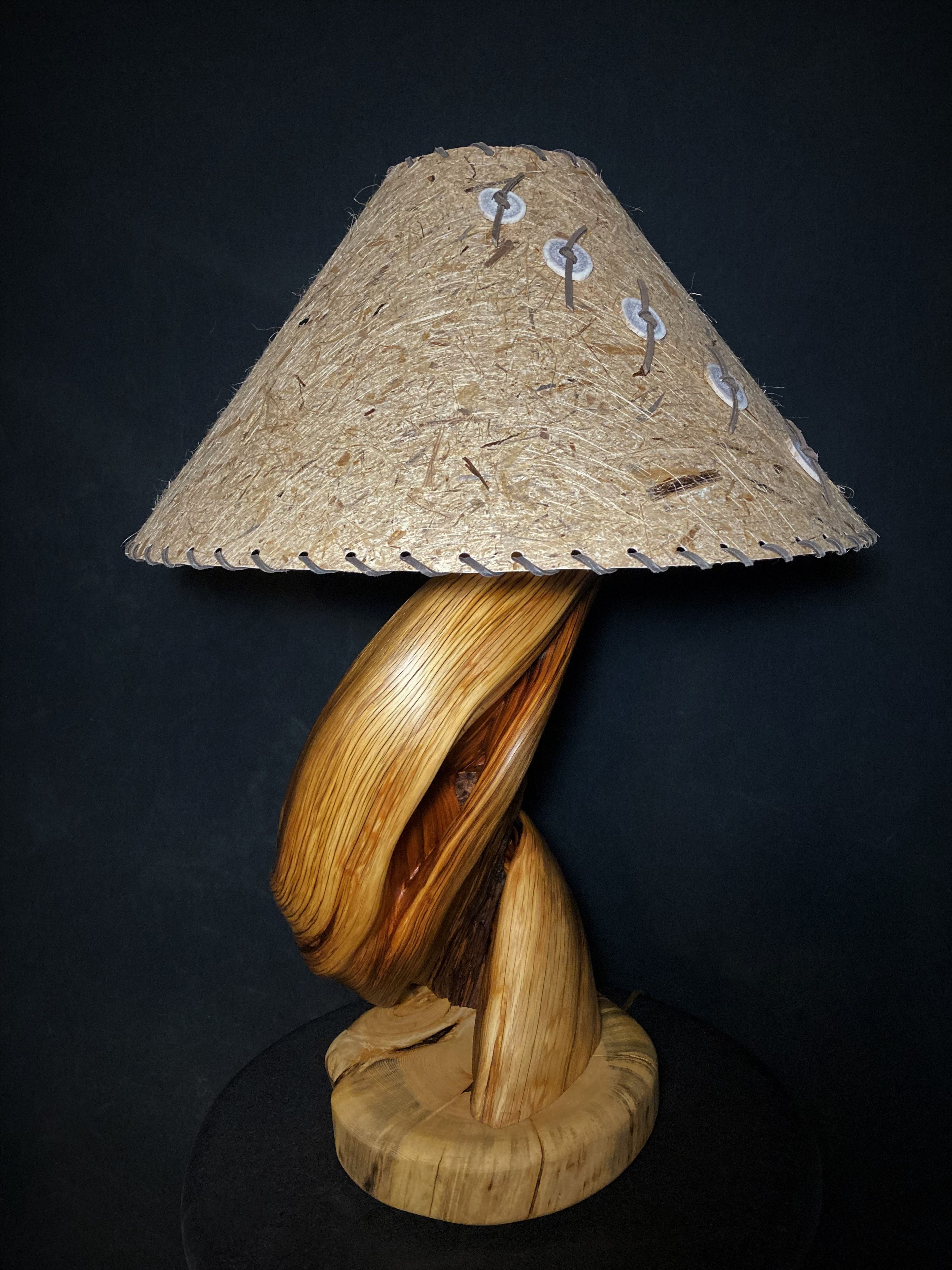 Twisted Juniper Table Lamp Handmade 5 