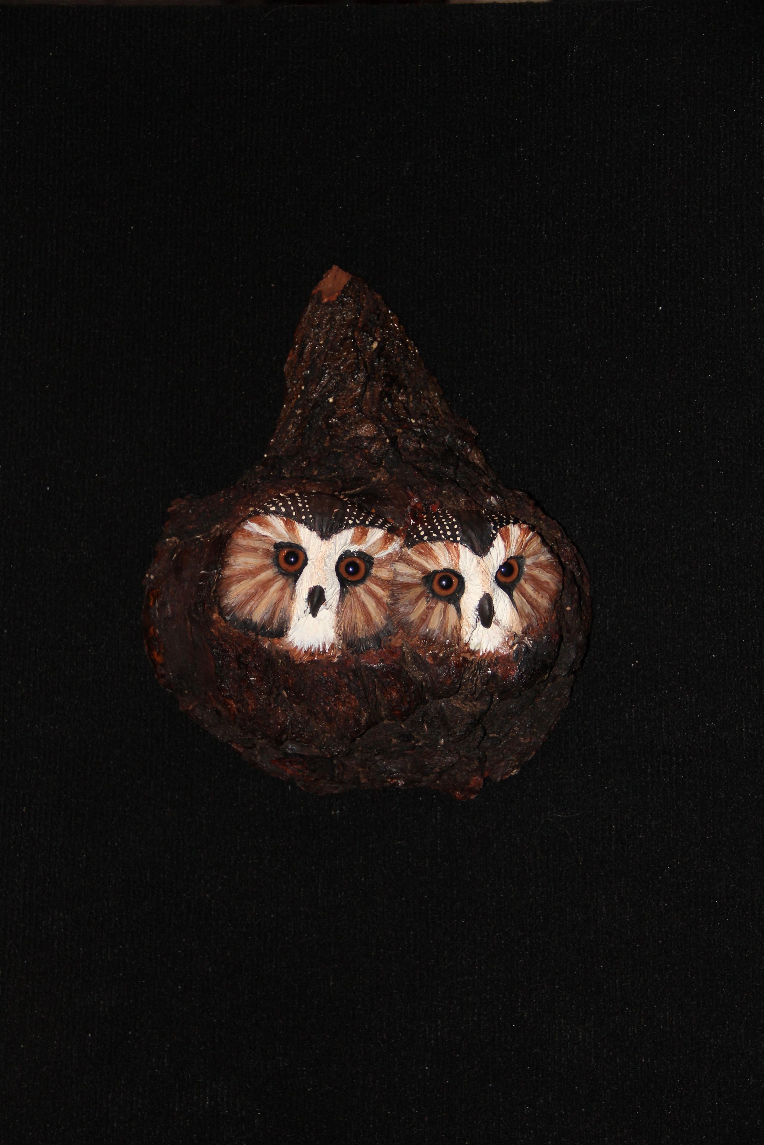 Owl Hand Carved And Sculpted