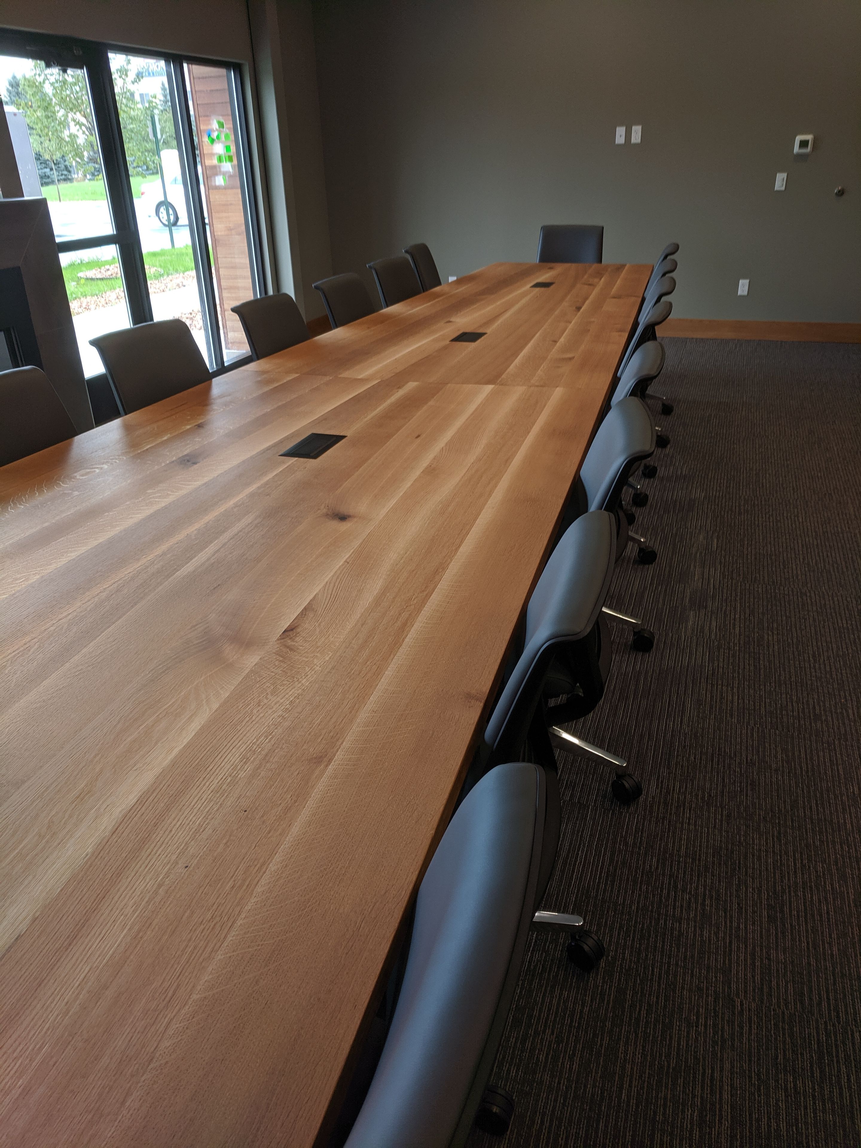Quarter Sawn White Oak Conference Table 2
