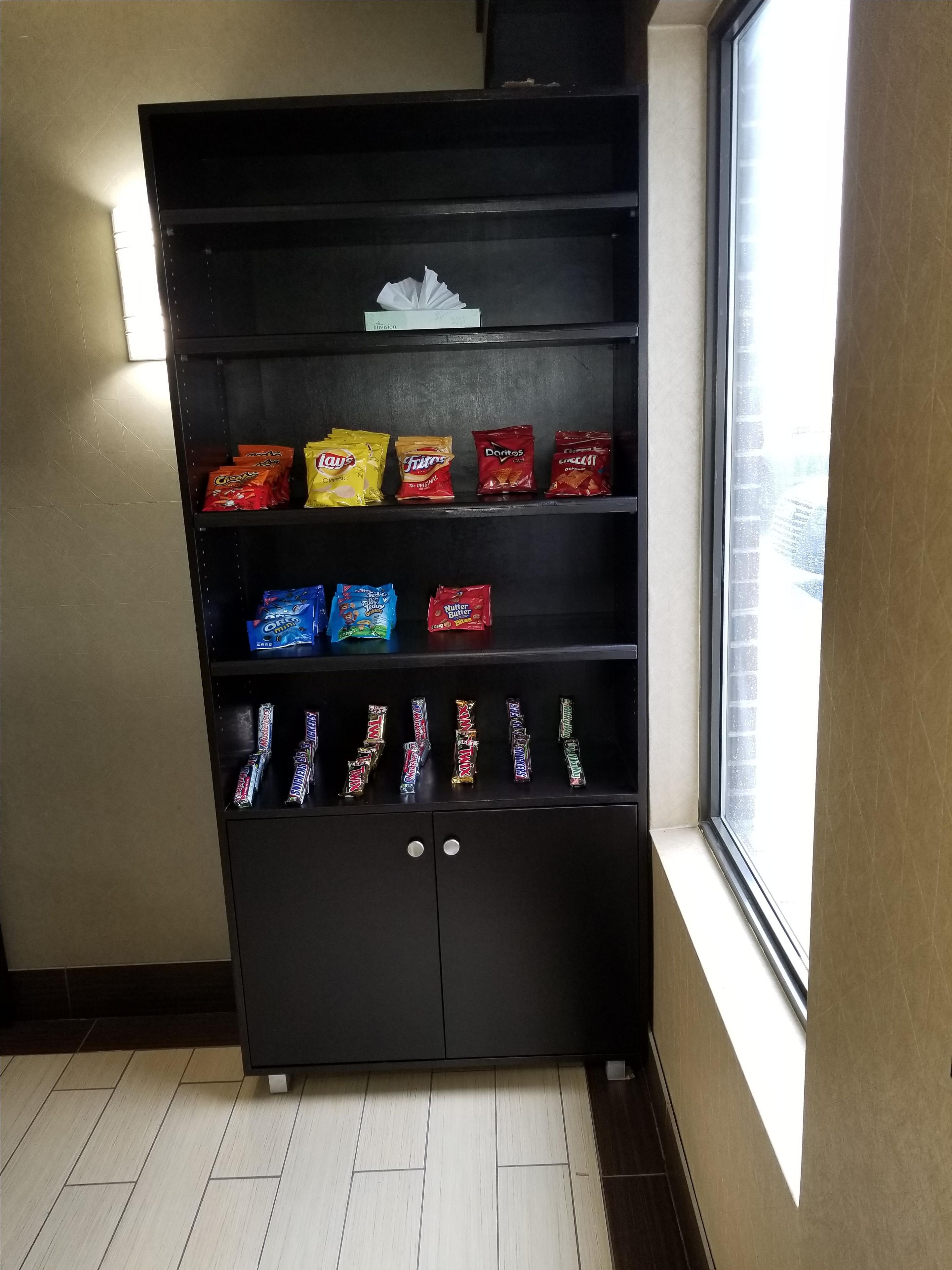 Hotel Front Desk Snack Cabinet