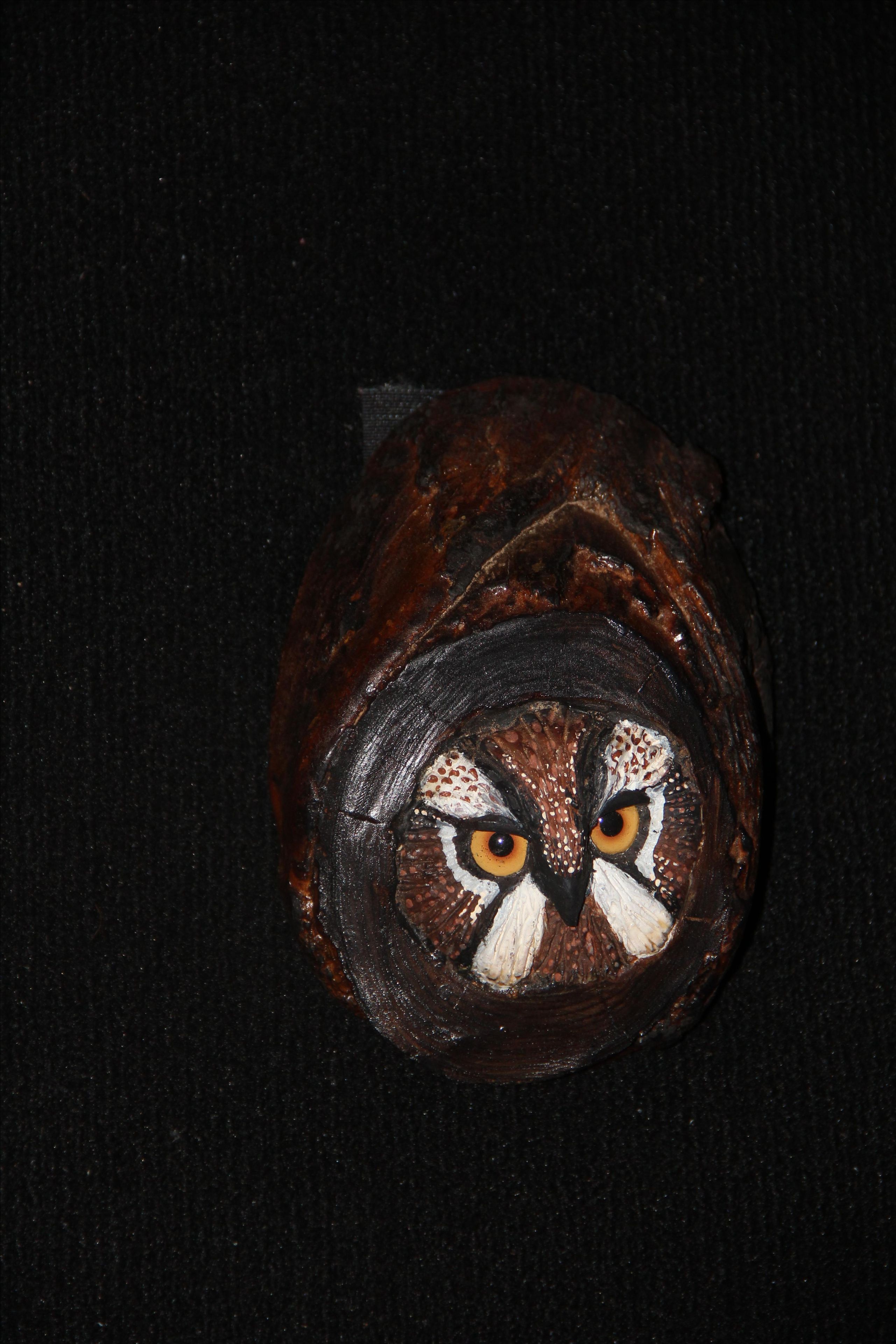 Hand Carved And Sculpted Owl Wall Art 2 