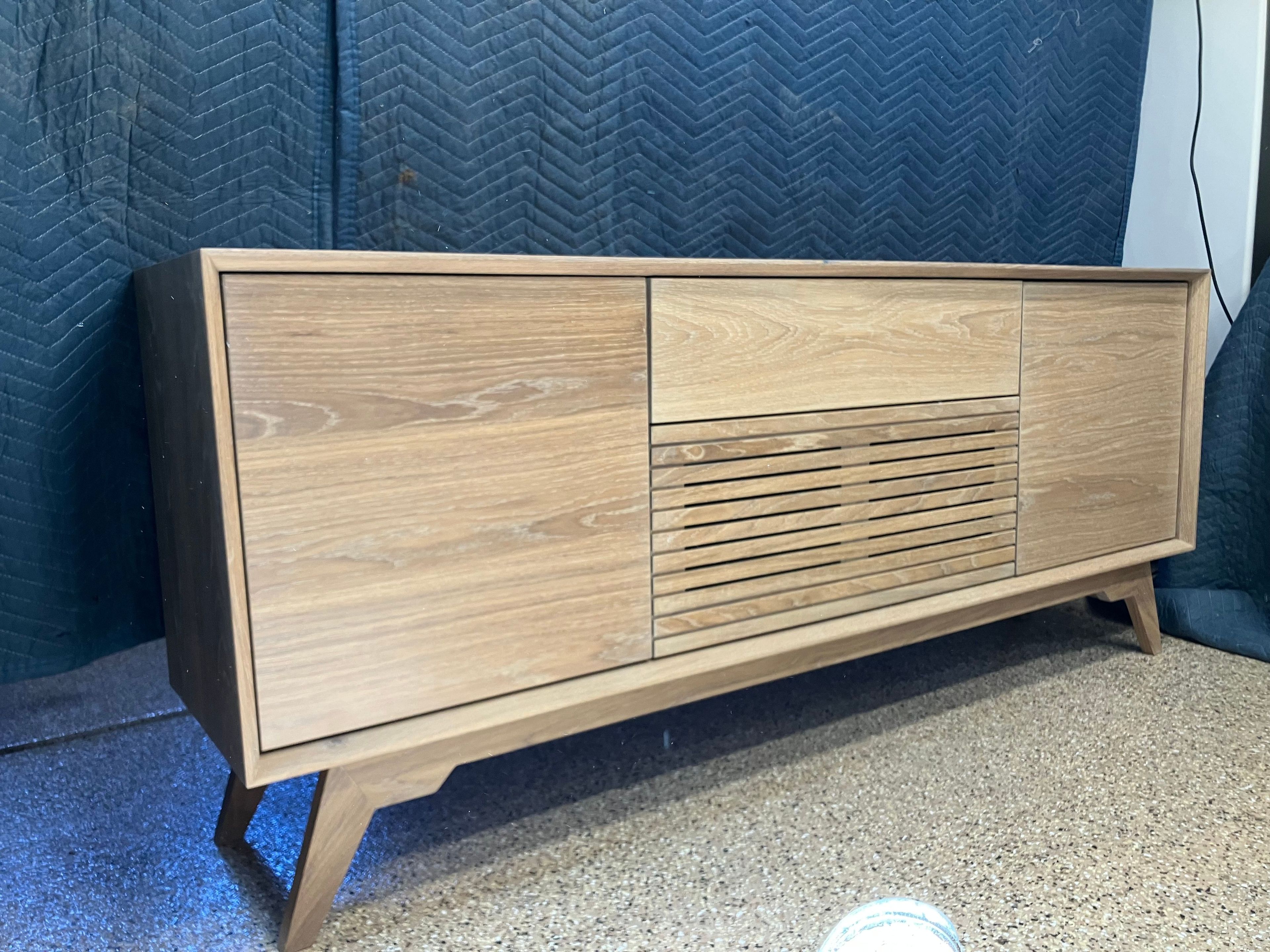 White oak credenza