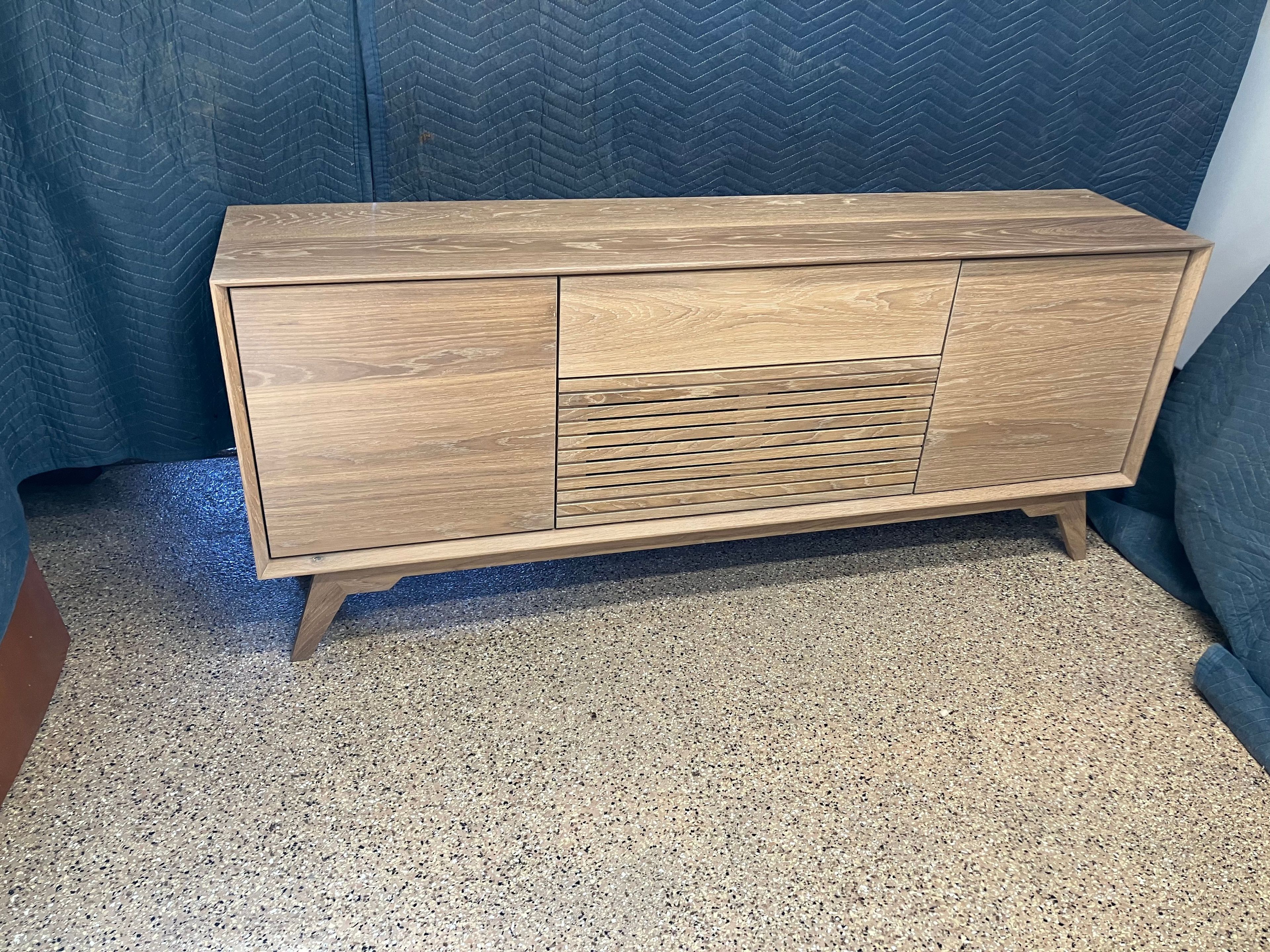White oak credenza 2 
