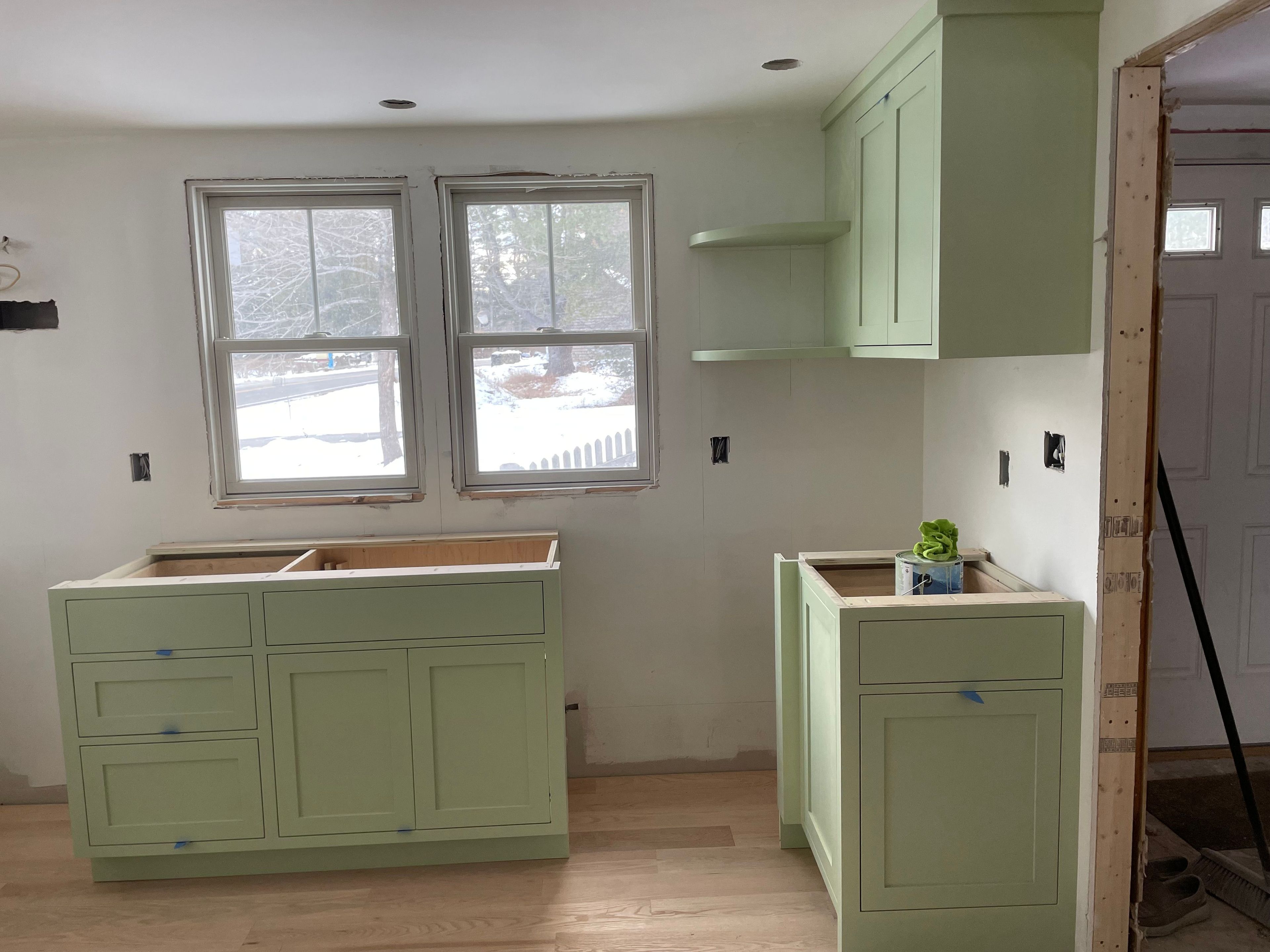 Custom kitchen with seating at peninsula. 2 
