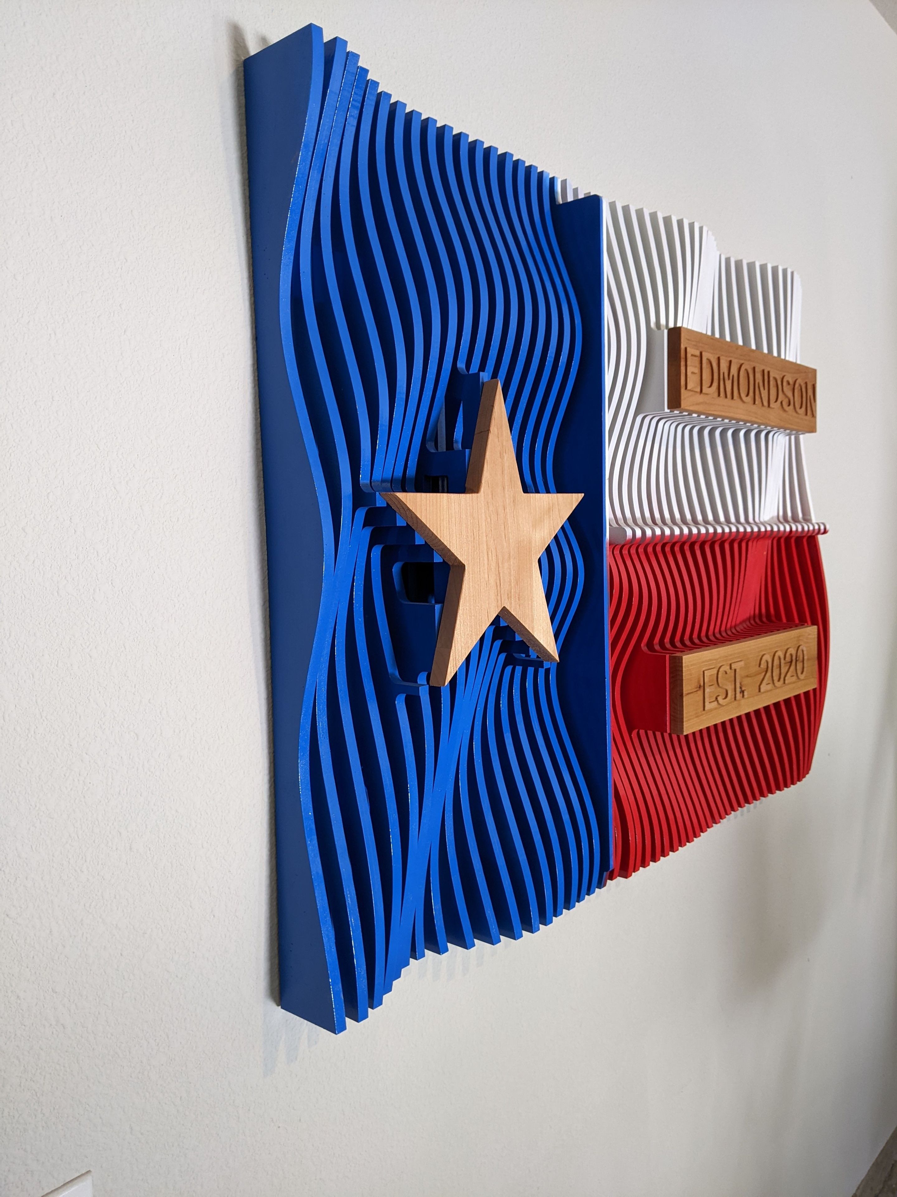 Personalized Parametric State of Texas Flag 1 