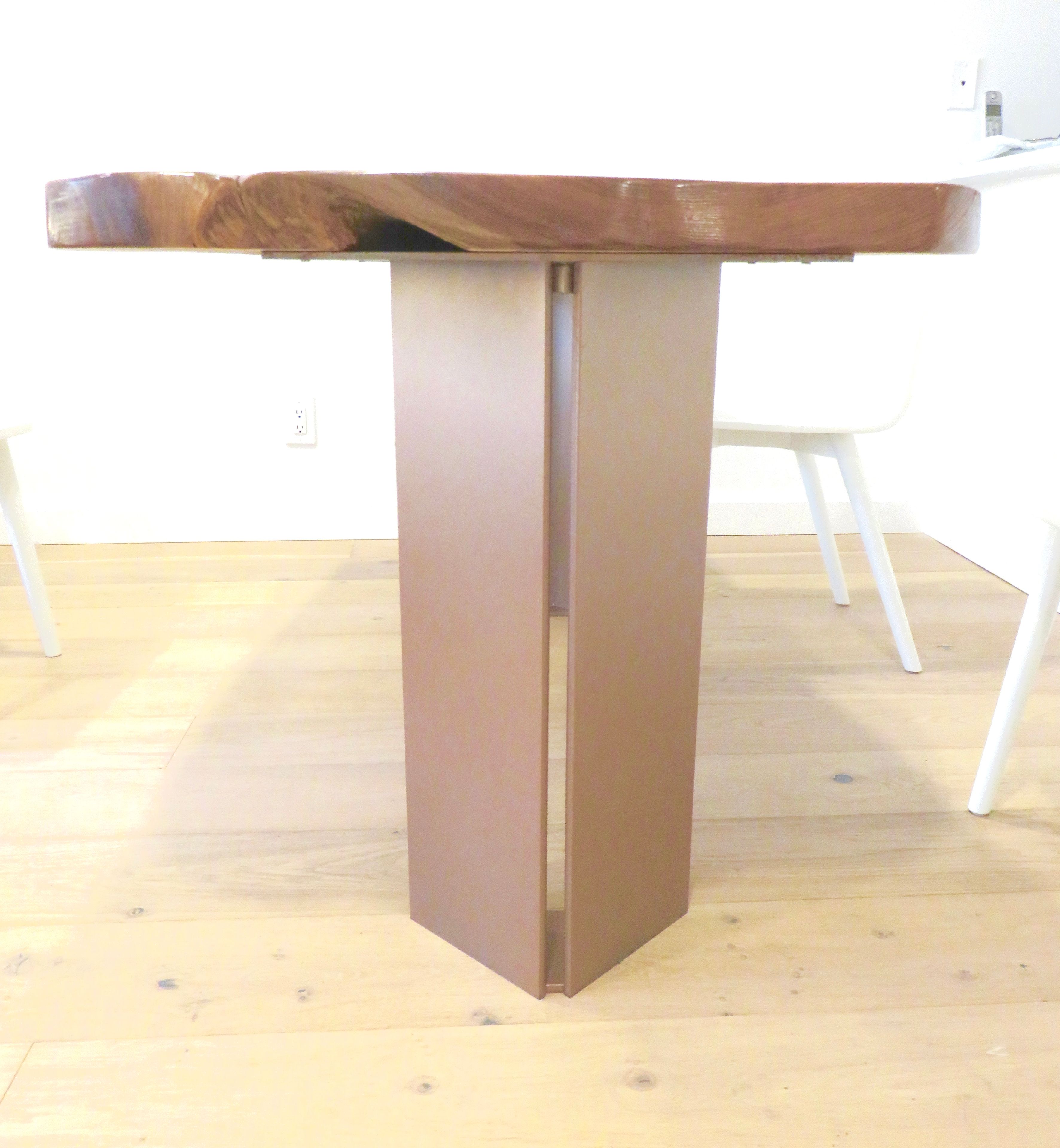 Contemporary Wood And Steel Dining Table / Executive Desk 2