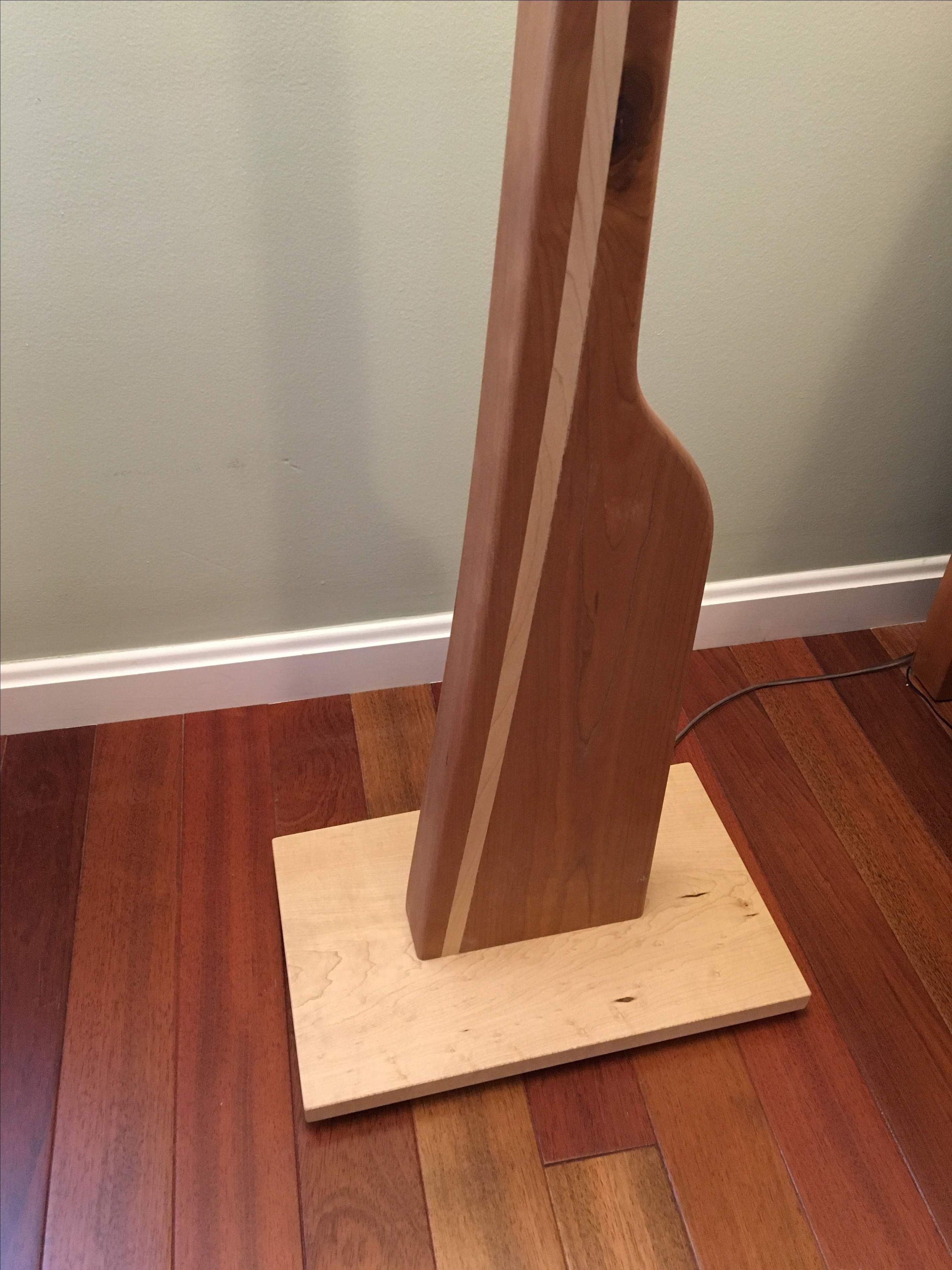 Cherry Floor Lamp With Maple Inlay 2 