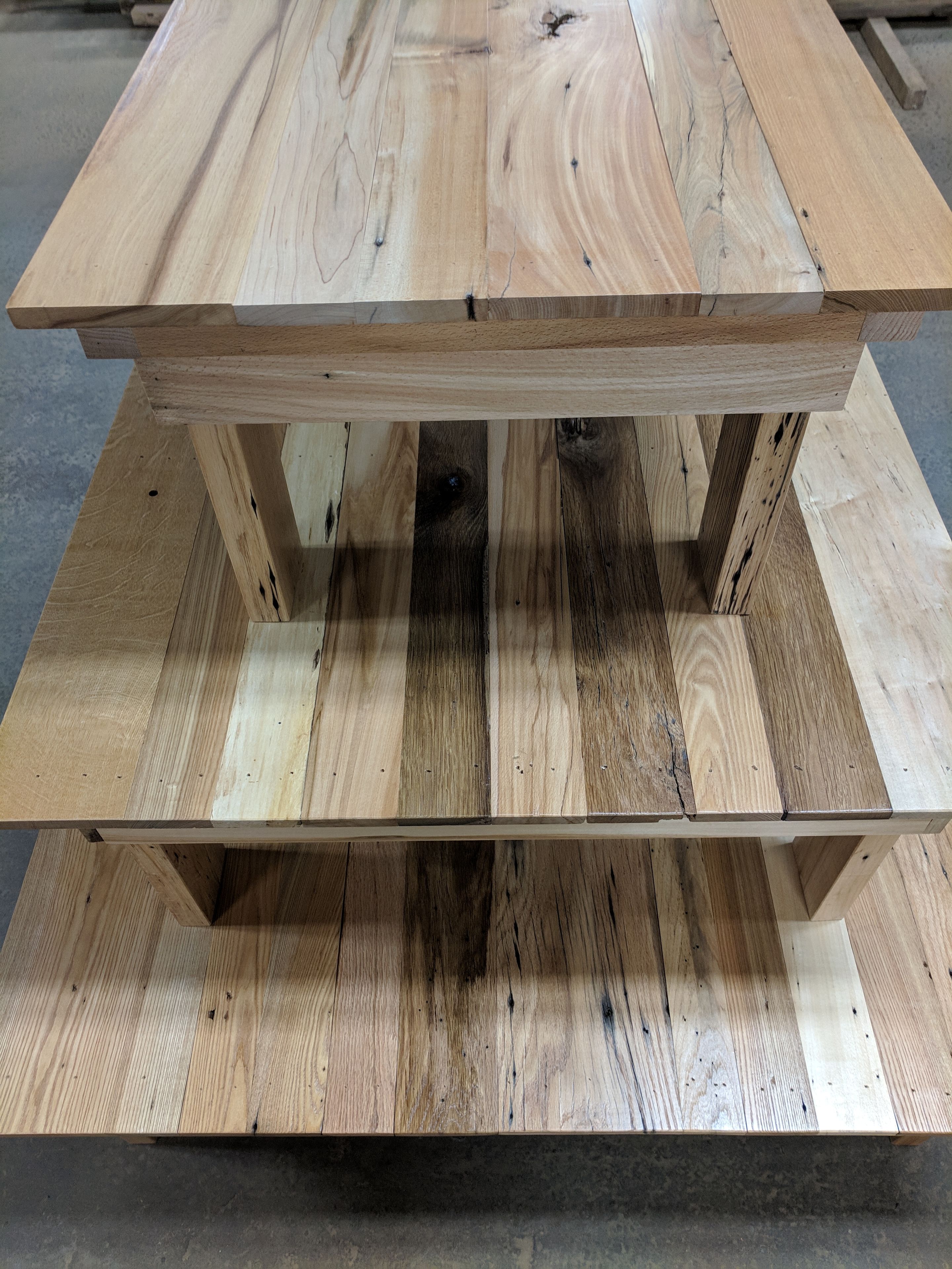 Rustic Mixed Species Reclaimed Hardwood Tables 2