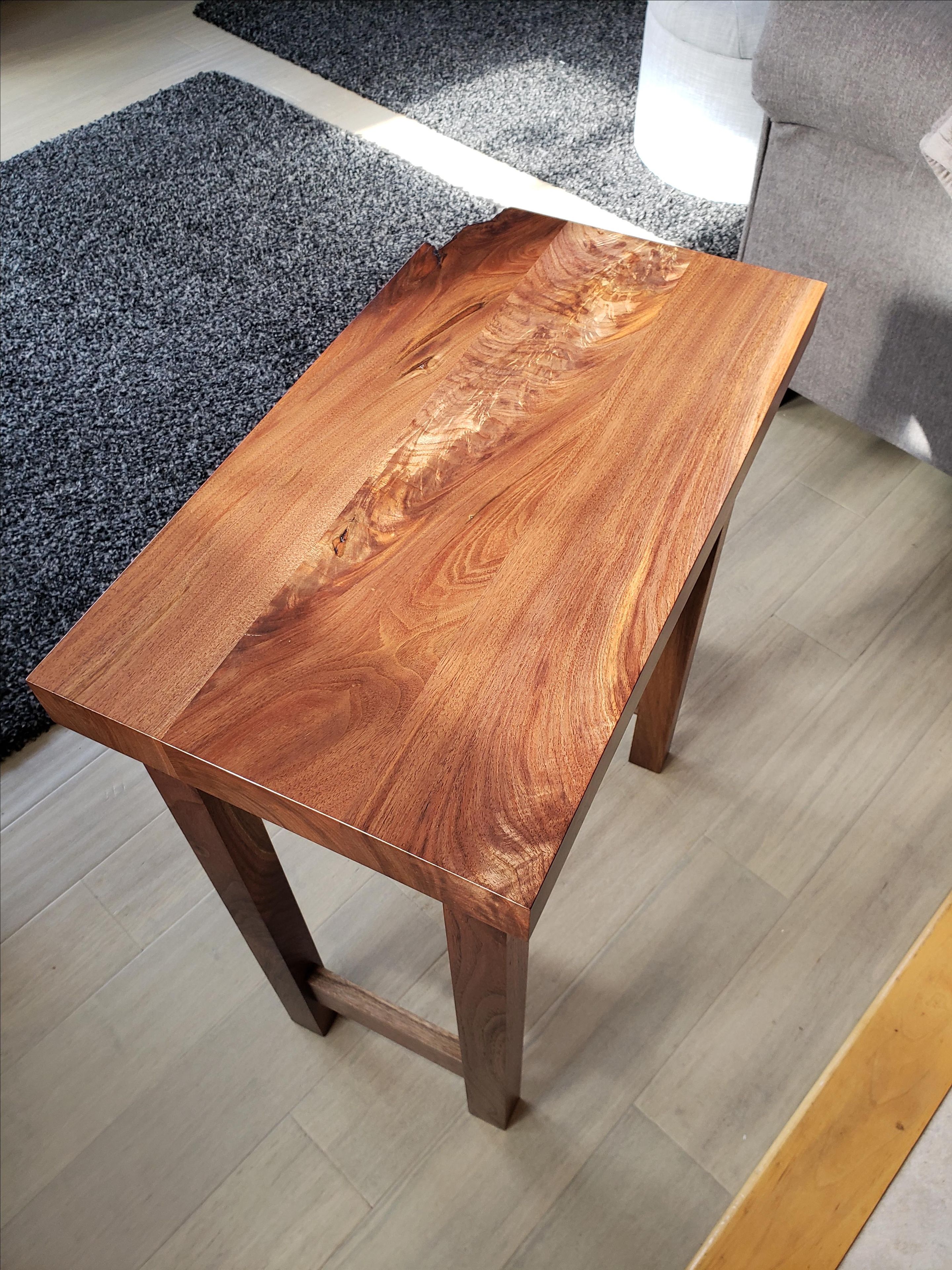 Custom Walnut End Table 2