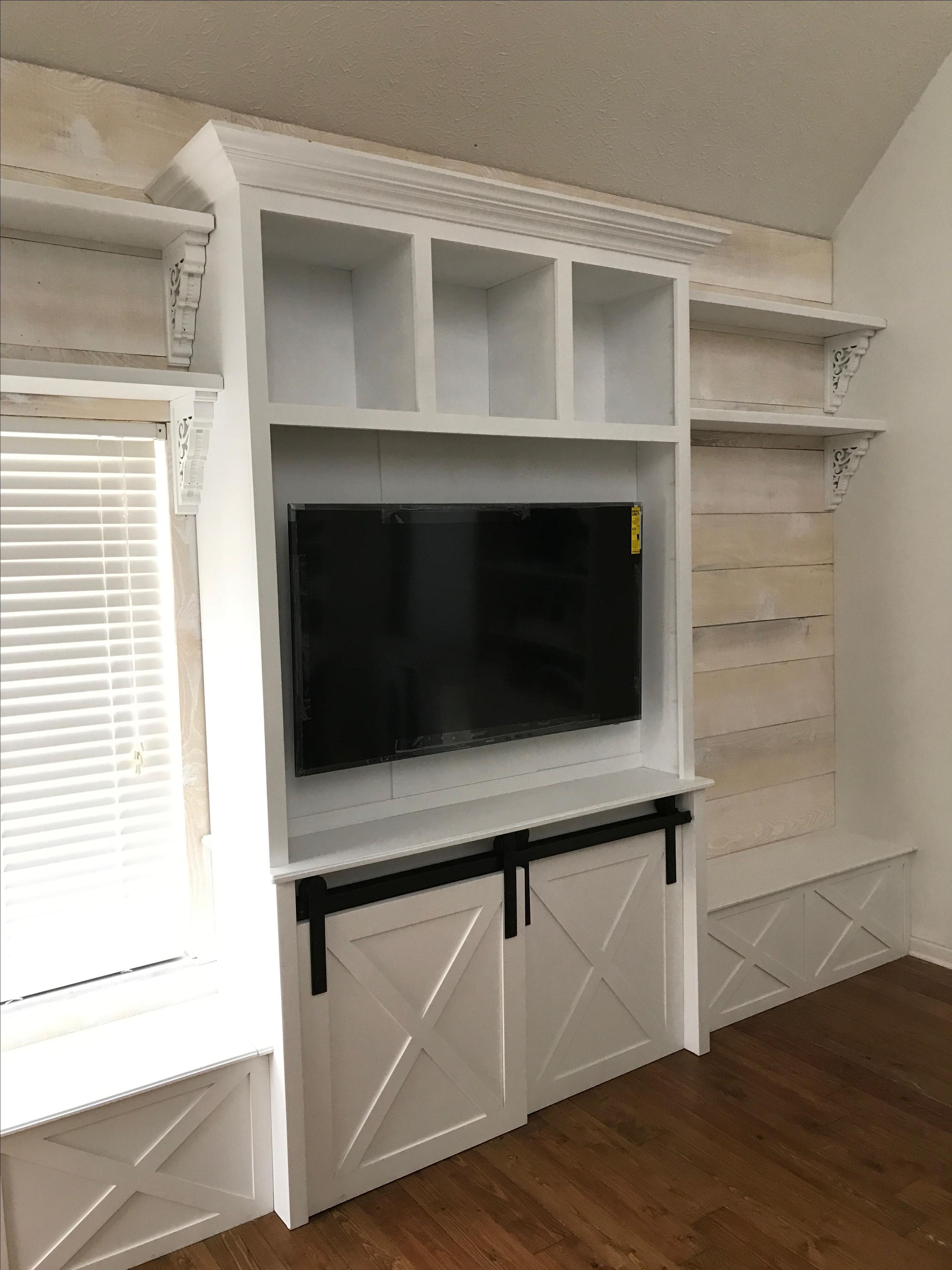 Built In Entertainment And Storage Area