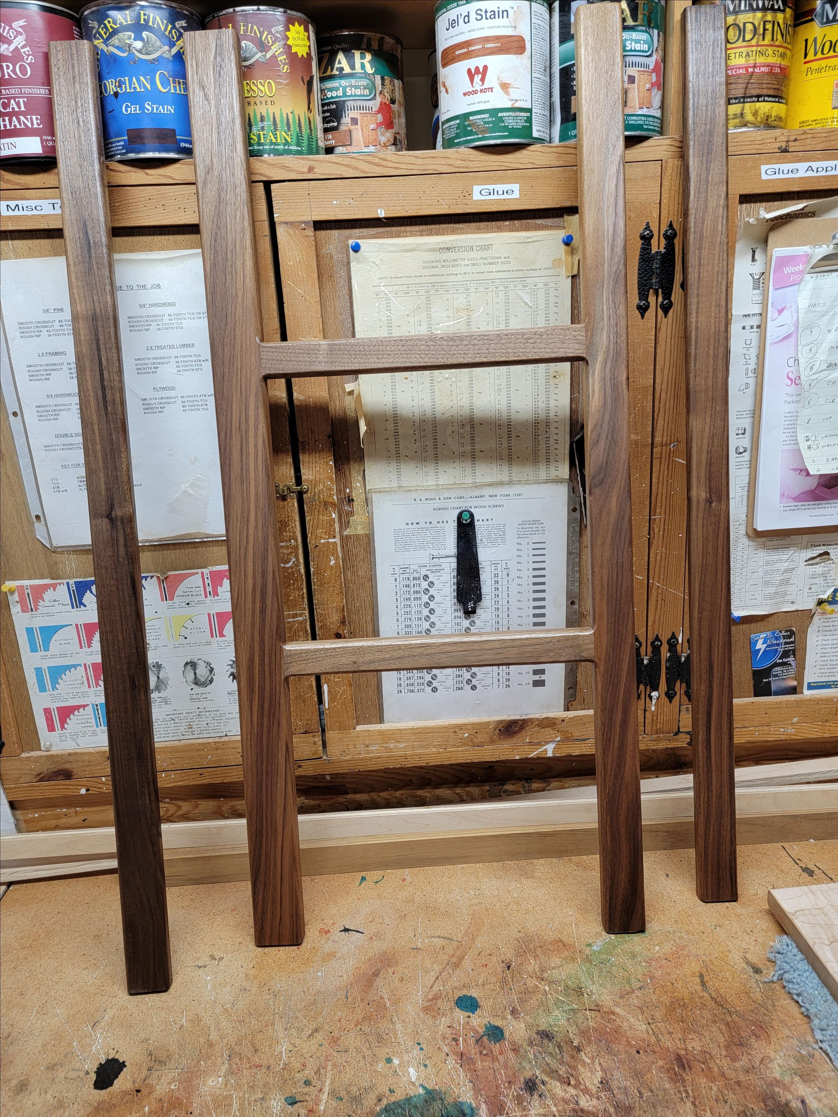 Walnut And Curly Maple Entryway Bench 6