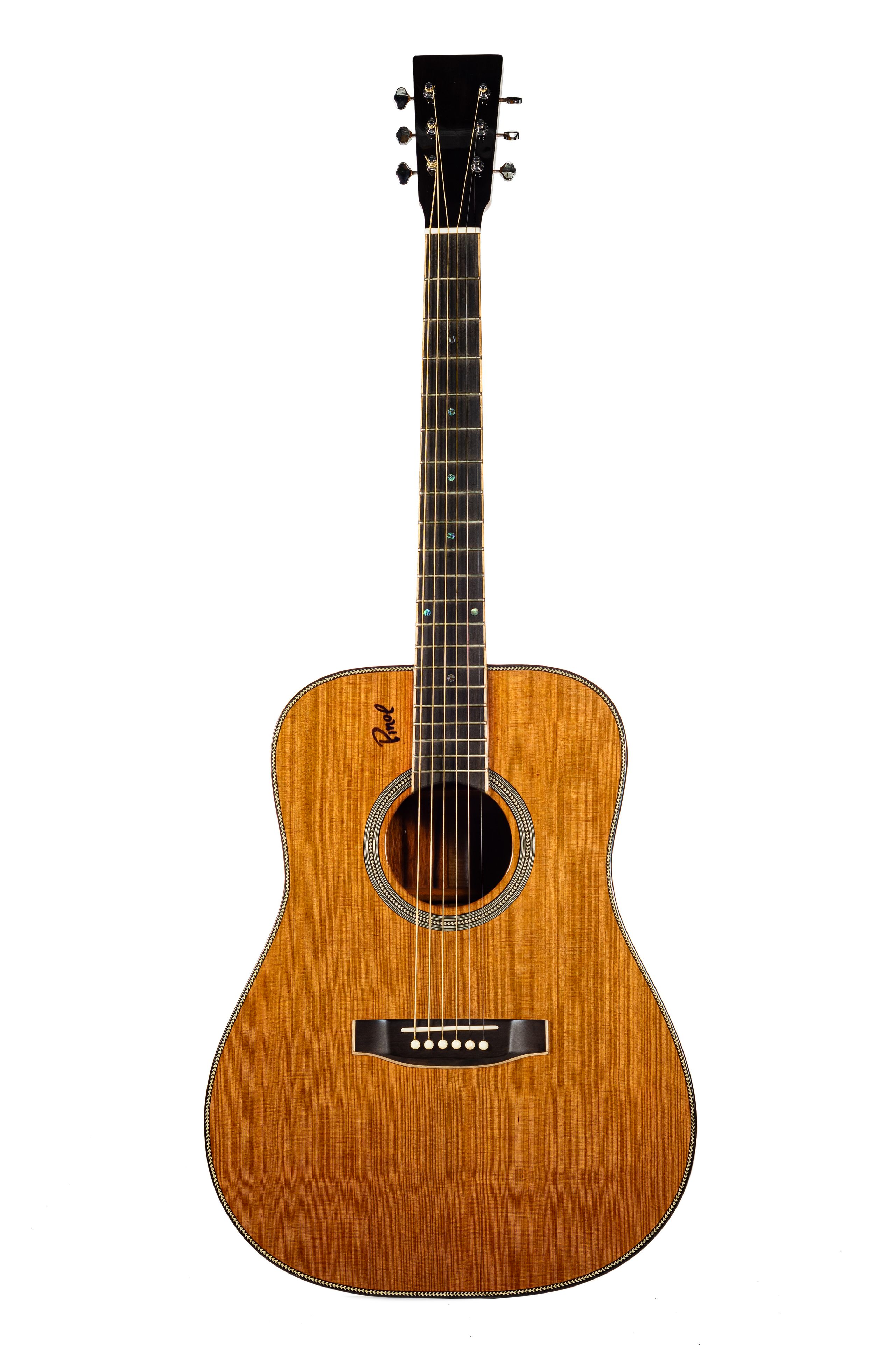 Custom Acoustic Dreadnought Tigerwood Rosewood & Canadian Cedar Top 3