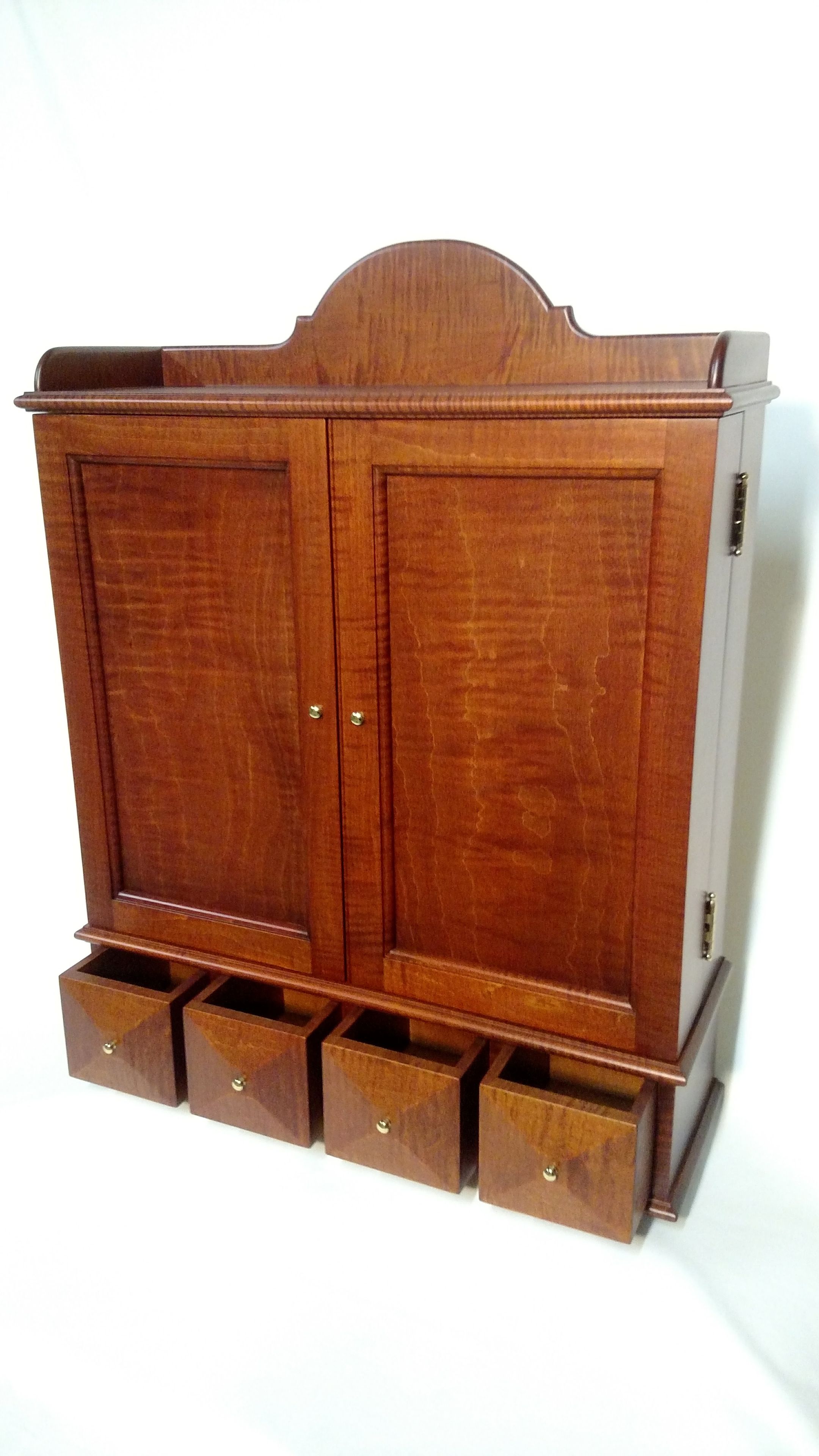 Spice Cabinet - Tiger Maple 3 