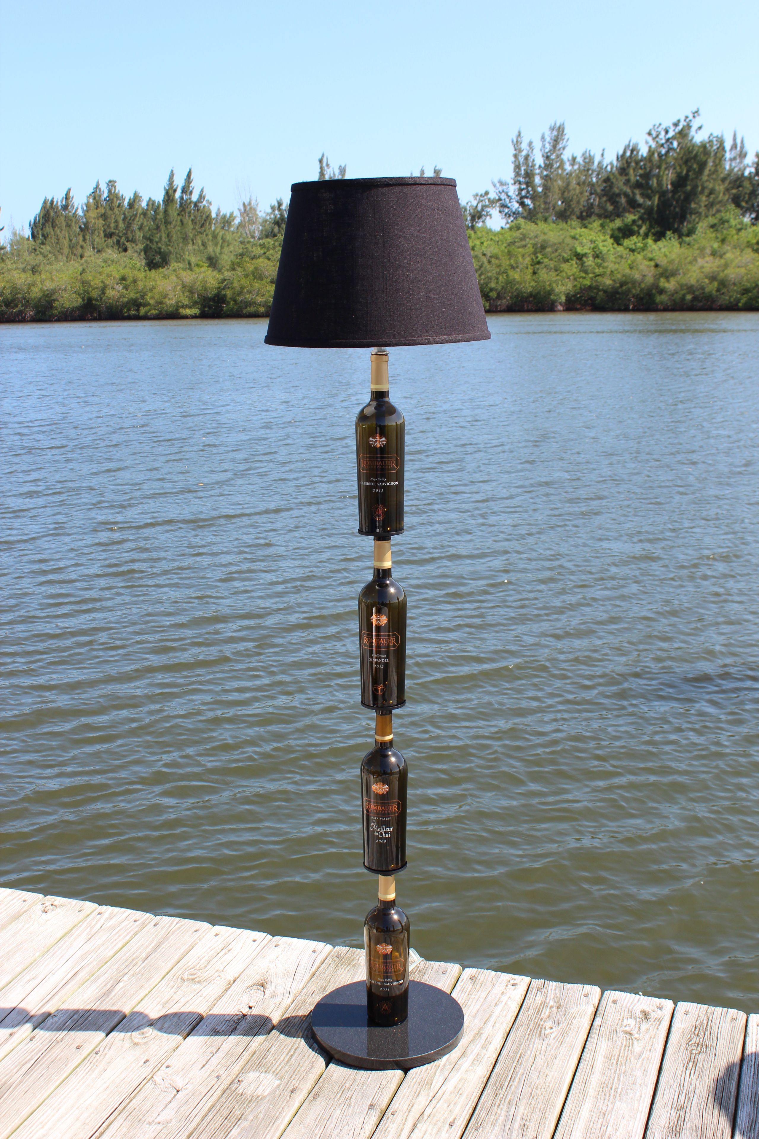 Wine Bottle Floor Lamp