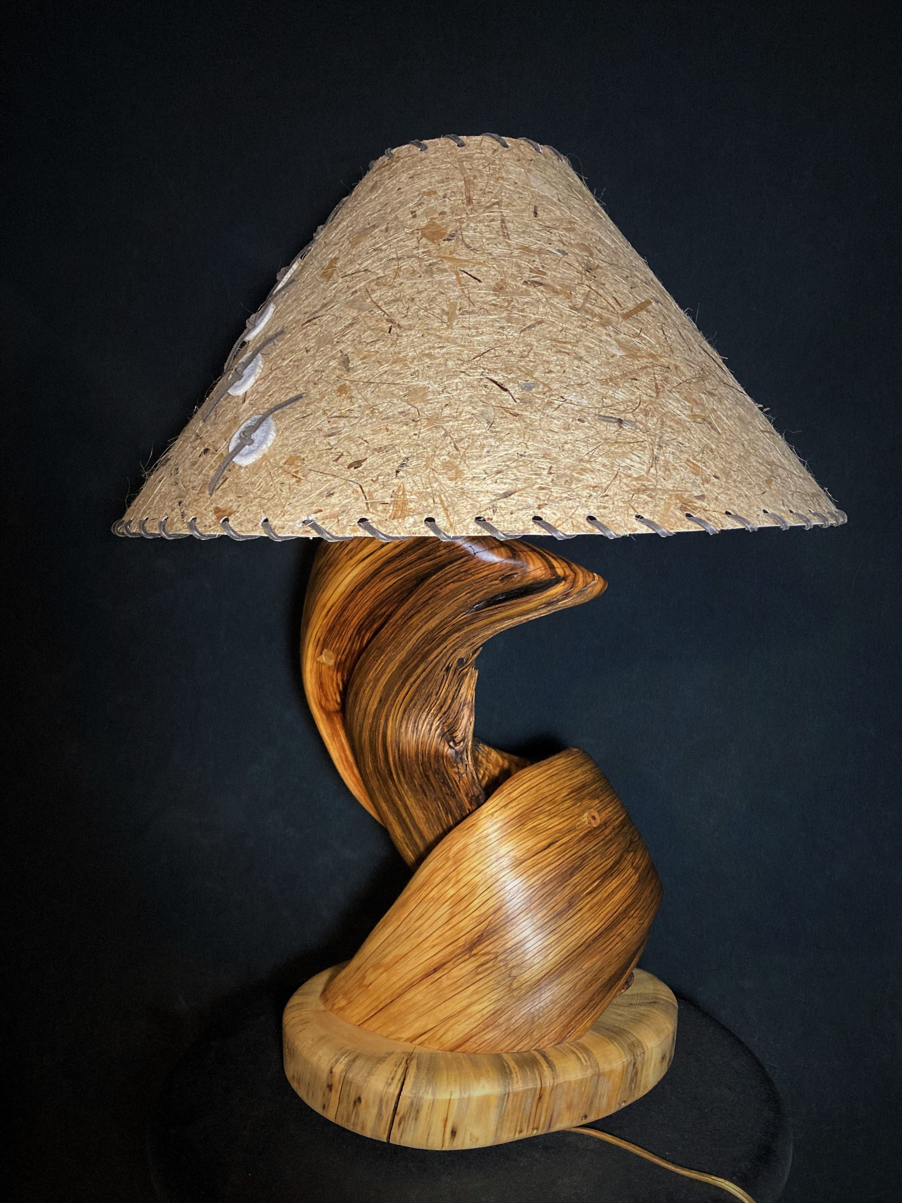 Twisted Juniper Table Lamp Handmade 2 