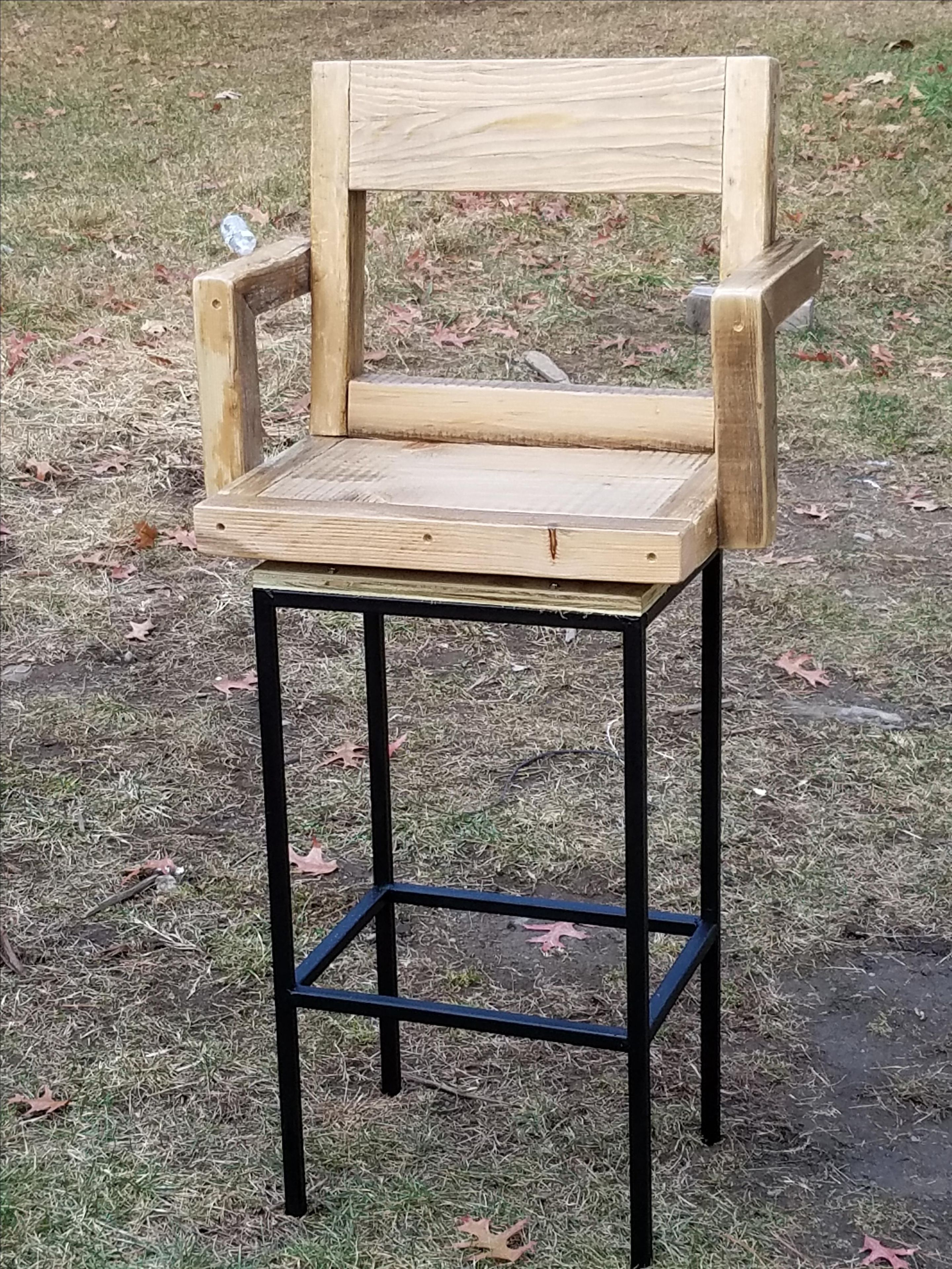 Rustic Bar Stool 2