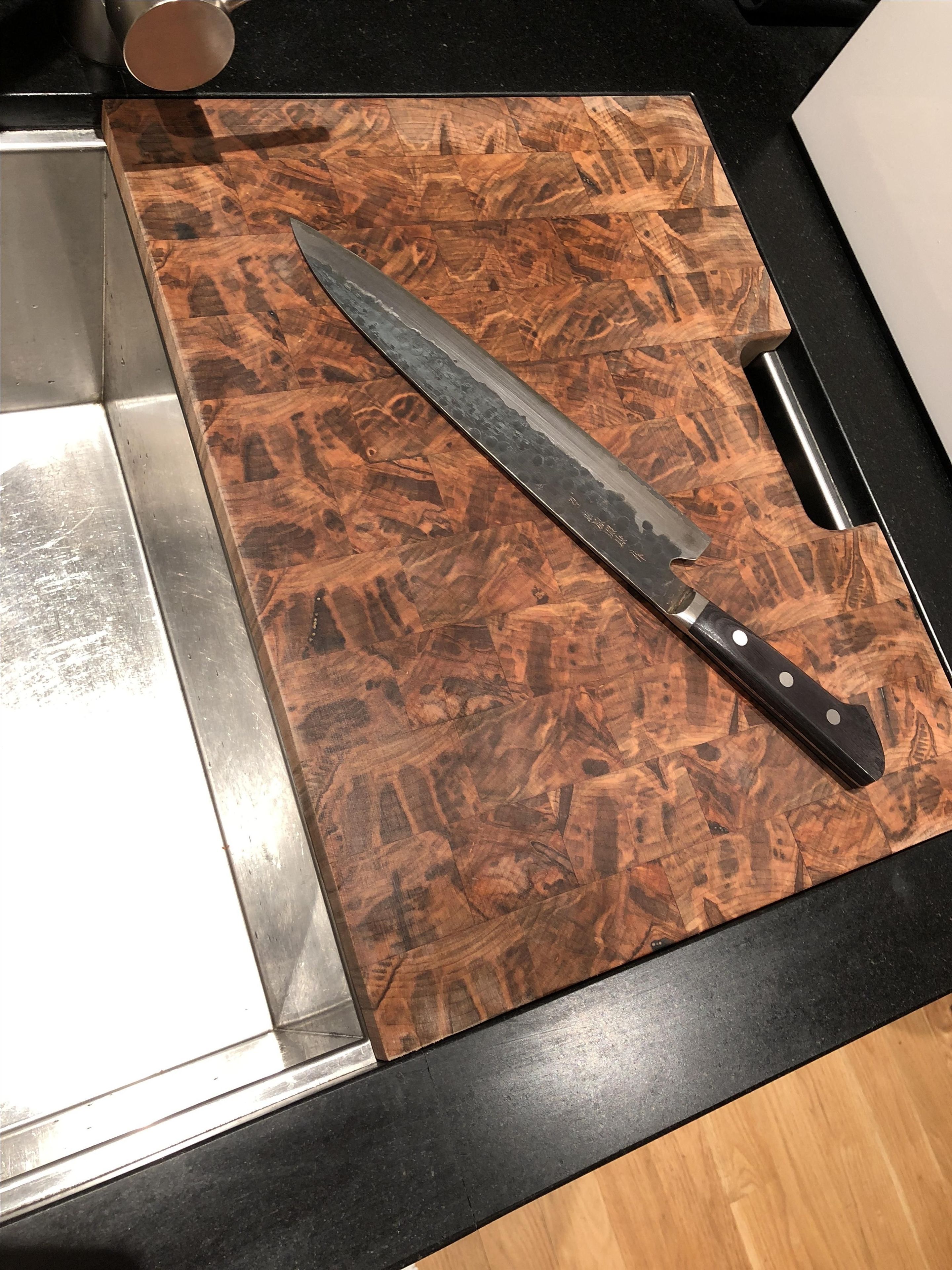 End-Grain Ambrosia Maple Cutting Board (Butcher Style) 4