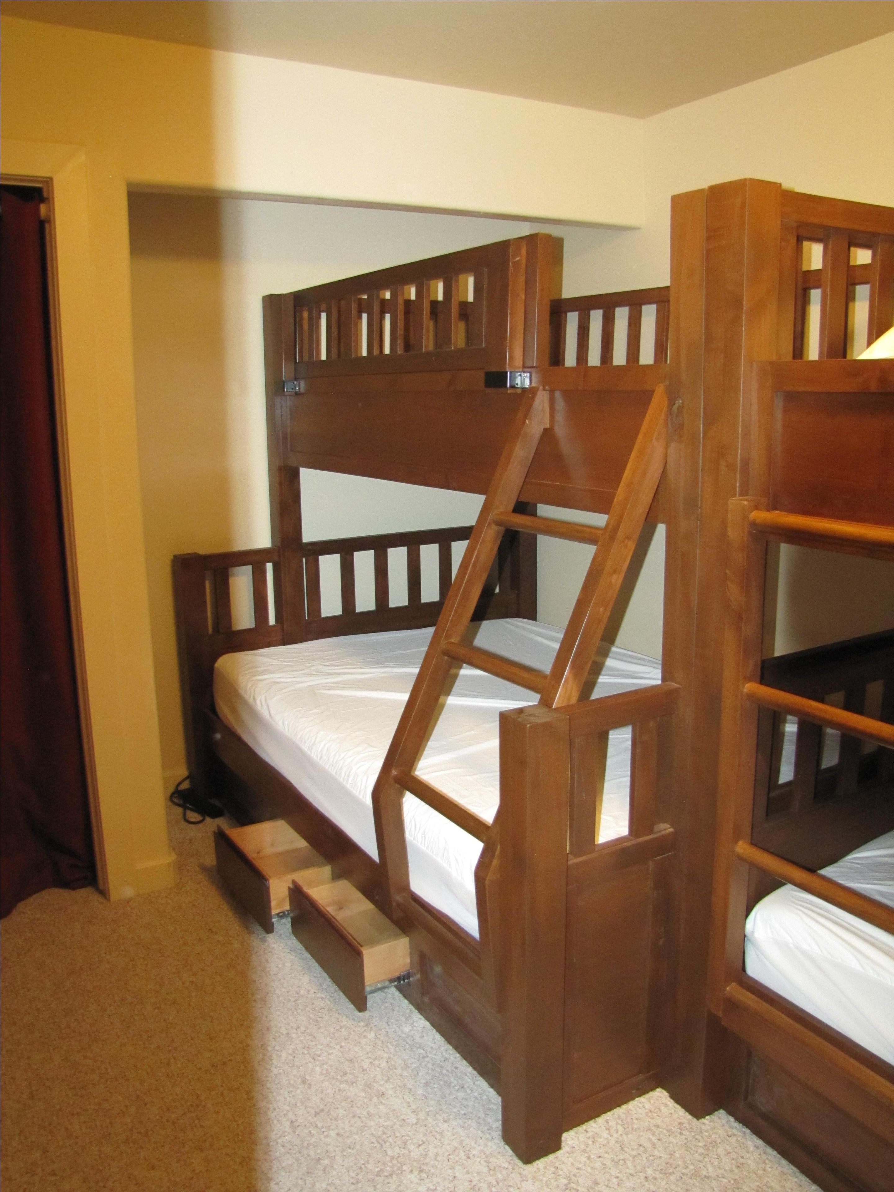 Rustic Knotty Alder Bunk Bed