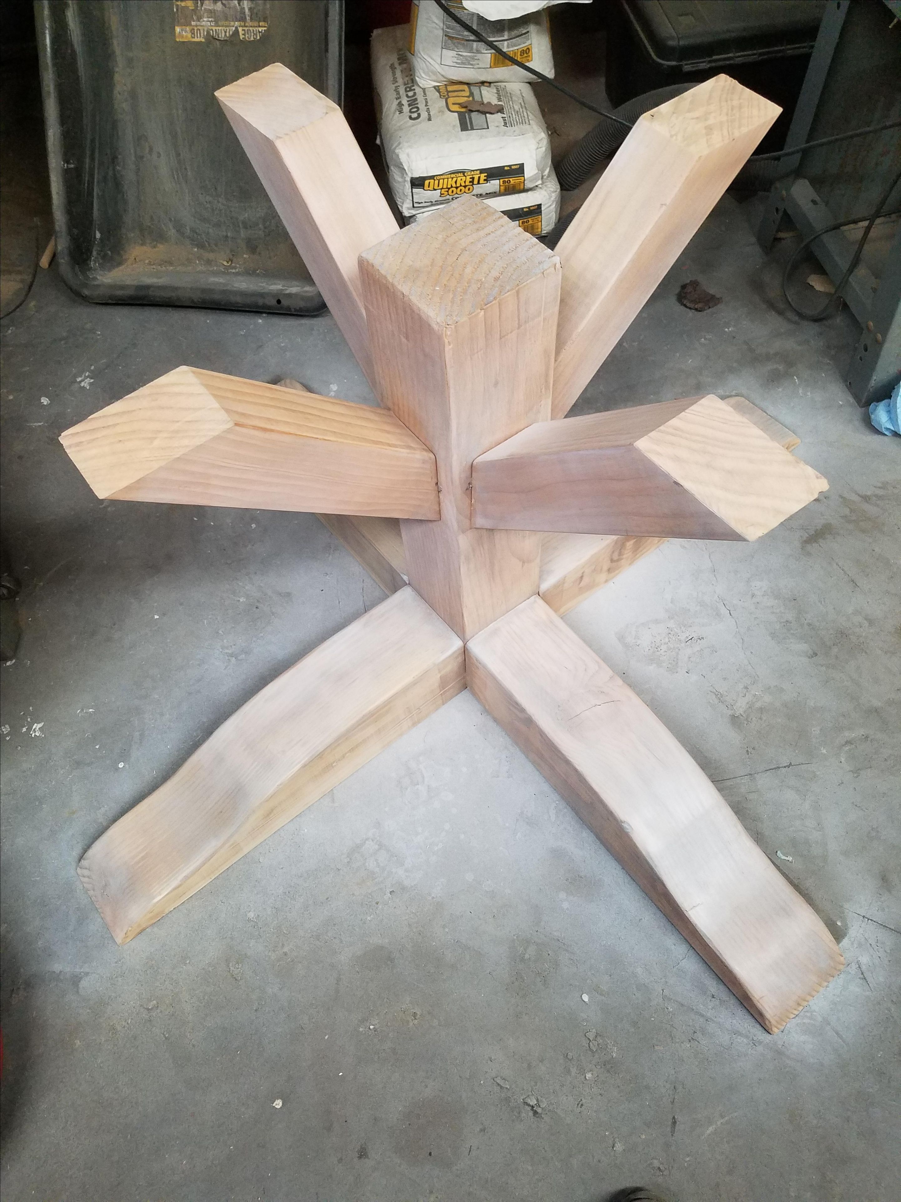 Concrete Top Round Pedestal Table 4